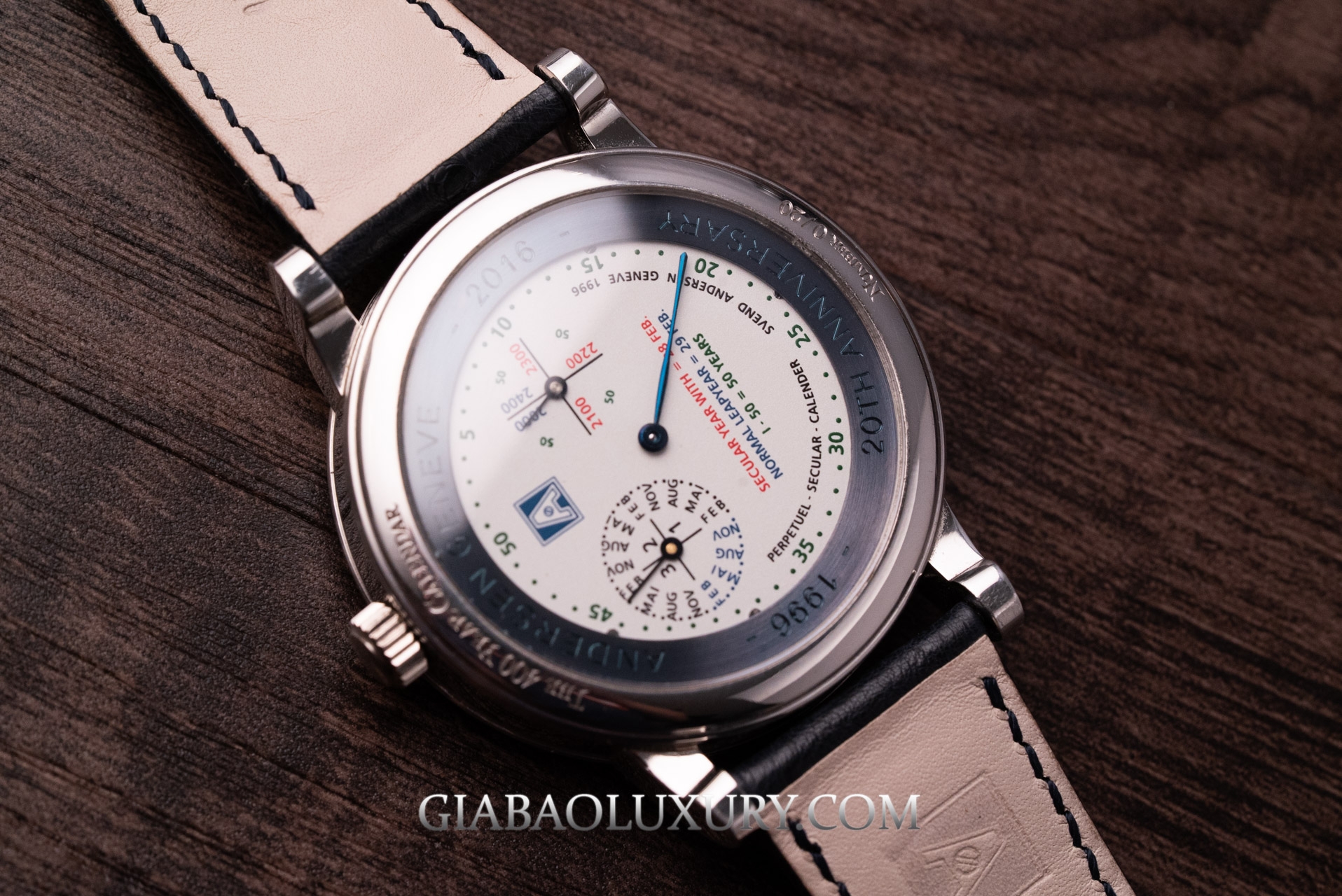 Giới thiệu đồng hồ Andersen Geneve Perpetuel Secular Calender phiên bản kỷ niệm 20 năm