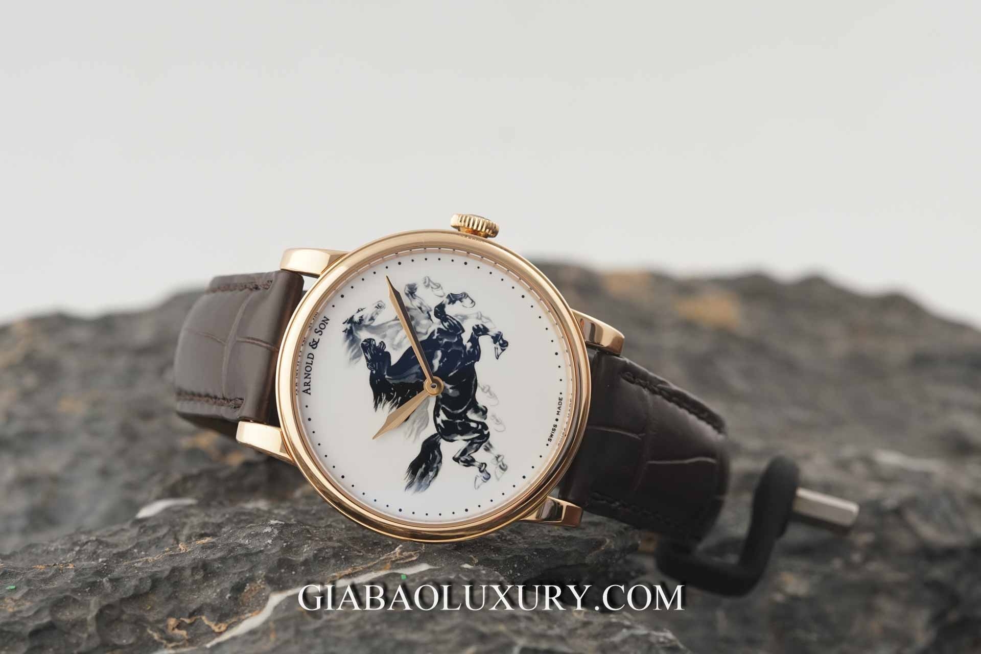 Review cặp đồng hồ Arnold & Son HM Horses Set