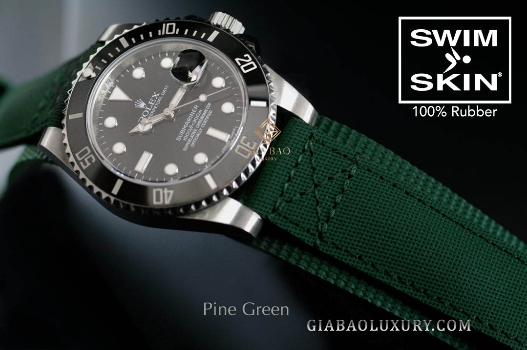 Dây cao su Rubber B dành cho đồng hồ Rolex Sea-Dweller 4000 Ref. 116600 Combat Strap 20mm - CUFF Series