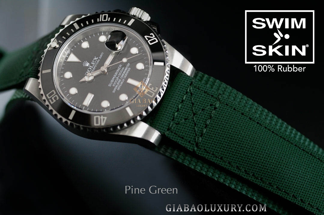 Dây cao su Rubber B dành cho đồng hồ Rolex Explorer I 39mm Ref. 214270 Combat Strap 20mm - CUFF Series