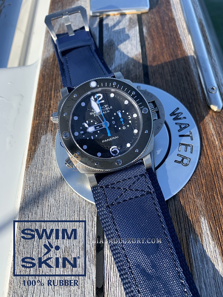 Dây cao su Rubber B dành cho đồng hồ Panerai Luminor Submersible 47mm - SwimSkin®
