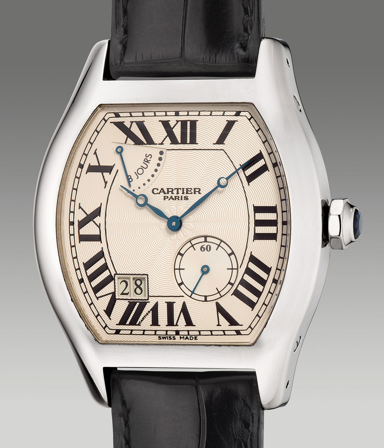 Lot 959 – Cartier Tortue XL 8 Days