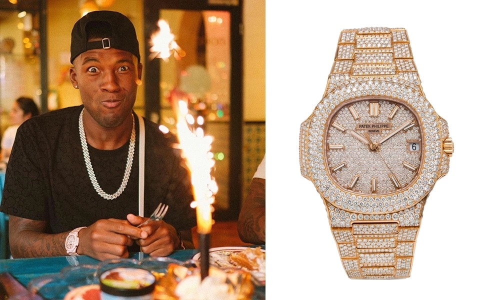 Gini Wijnaldum - PSG - Patek Philippe Patek Philippe 5711/1R, kim cương custom