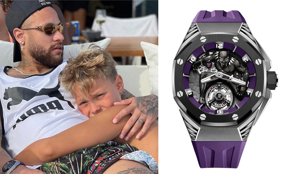 Neymar - PSG - Audemars Piguet Audemars Piguet Royal Oak Concept “Black Panther” Flying Tourbillon