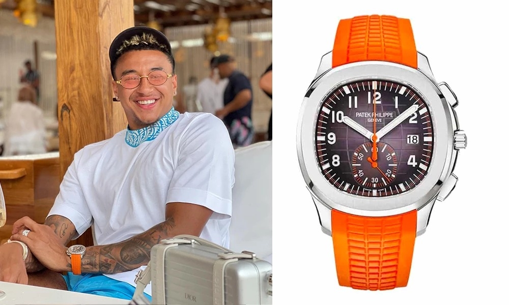 Jesse Lingard - Manchester United - Patek Philippe Patek Philippe Aquanaut Chronograph 5968A