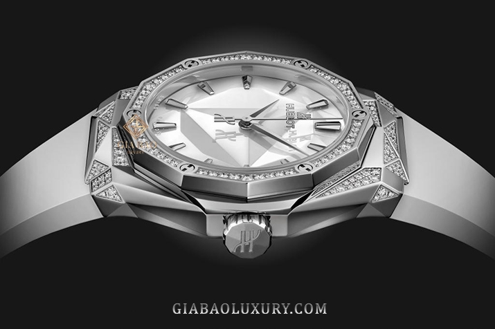 Đồng Hồ Hublot Classic Fusion Orlinski Titanium White Alternative Pavé 550.NS.2200.RW.1804.ORL20