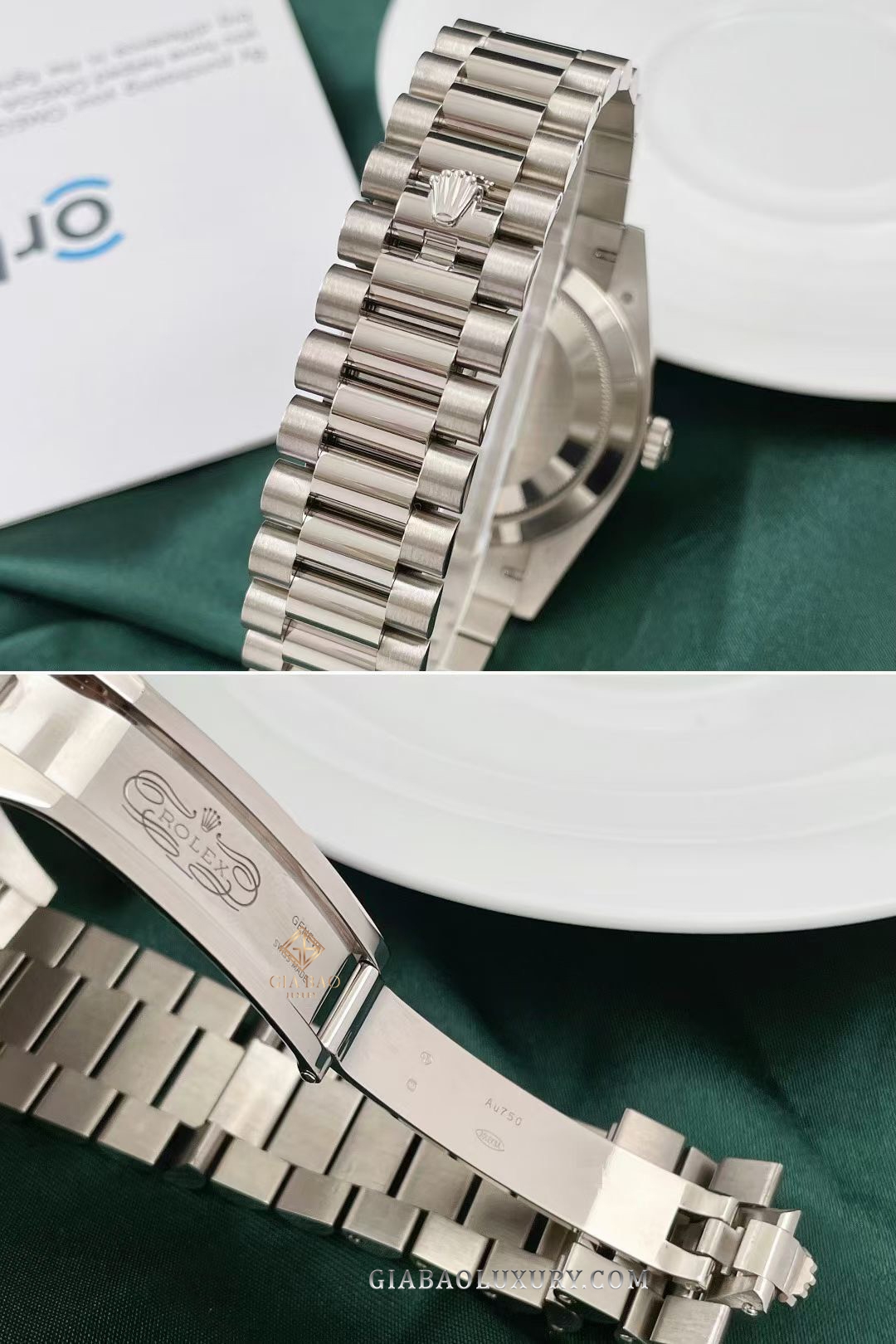 Đồng Hồ Rolex Day-Date 40 228239 Mặt Số Trắng