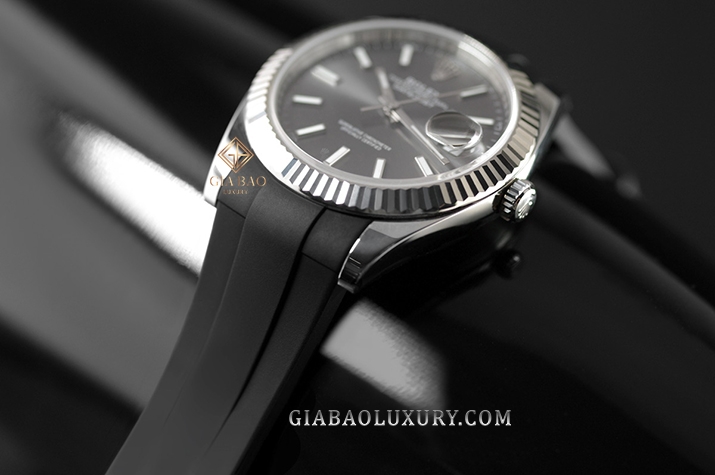 Dây cao su Rubber B dành cho đồng hồ Rolex Datejust 41mm phiên bản 2016 đến nay - Tang Buckle Series