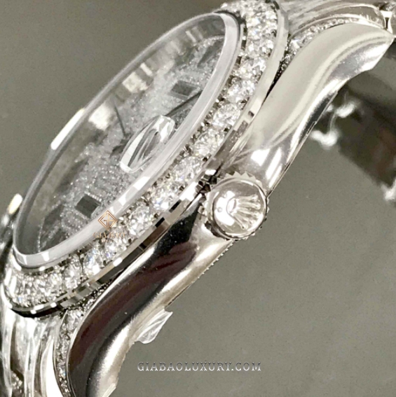Đồng Hồ Rolex Pearlmaster 39 86409RBR Mặt Số Đính Kim Cương