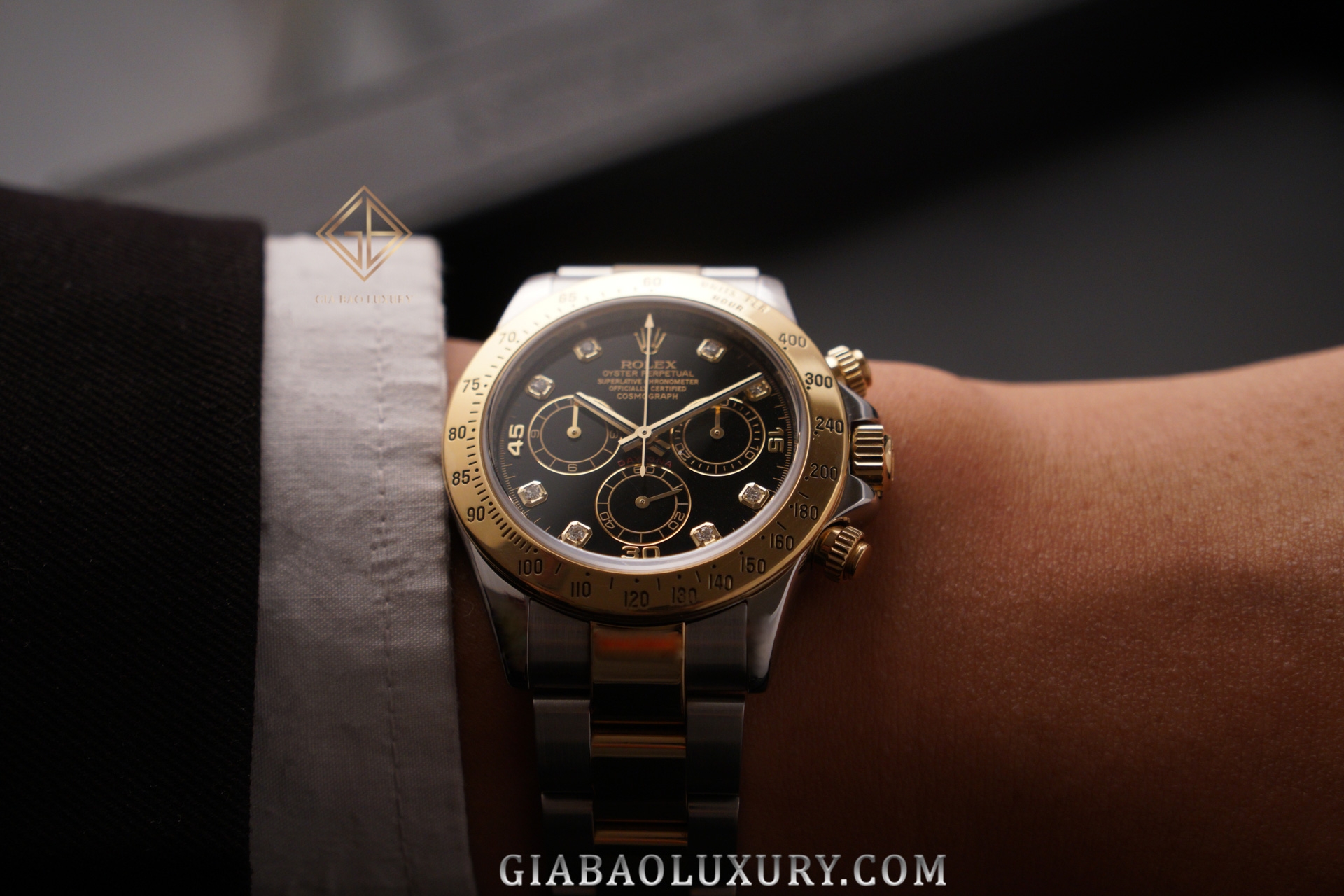 Đồng hồ Rolex Cosmograph Daytona 116523 Mặt số Đen