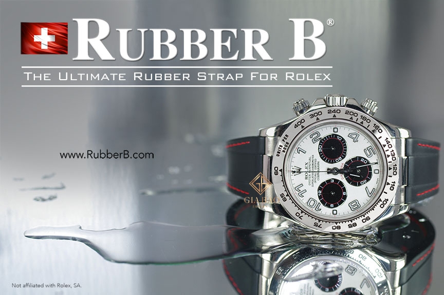 Dây cao su Rubber B dành cho Rolex Daytona dây da vỏ YG/WG - Couture Series