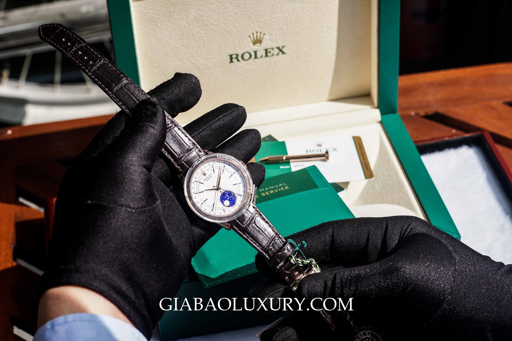 Đồng Hồ Rolex Cellini MoonPhase 50535