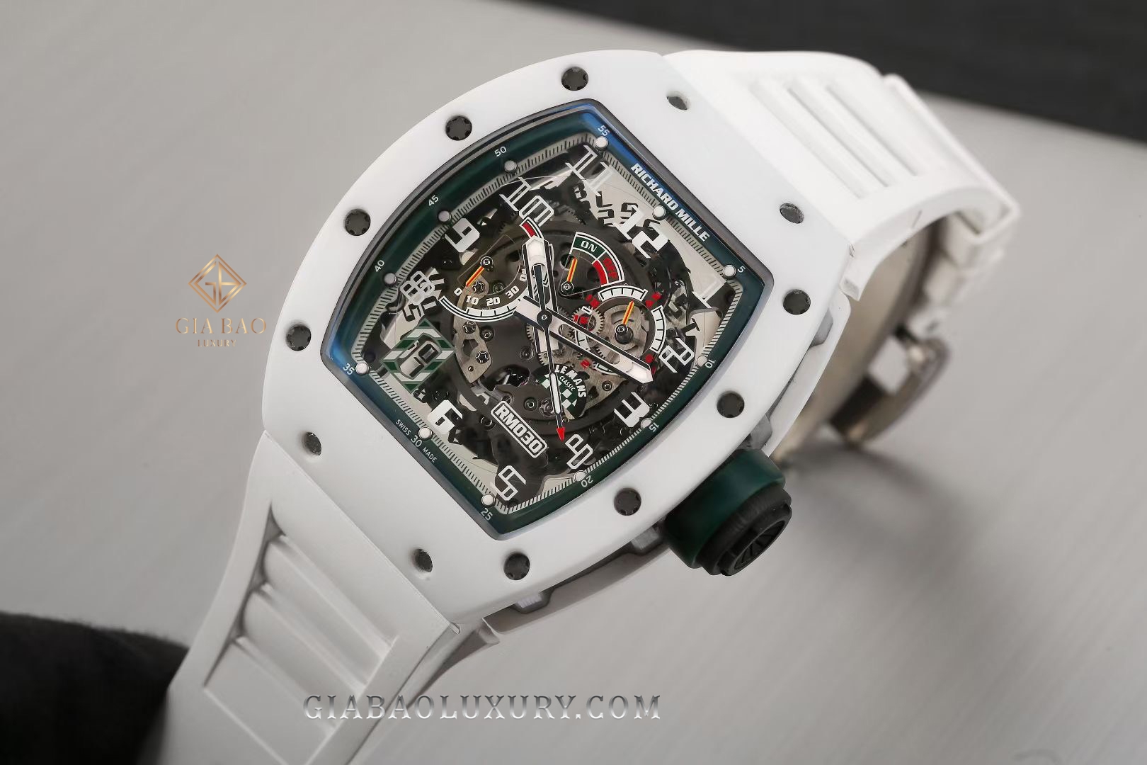 Đồng Hồ Richard Mille RM030 AO-TI-ATZ Gốm Trắng