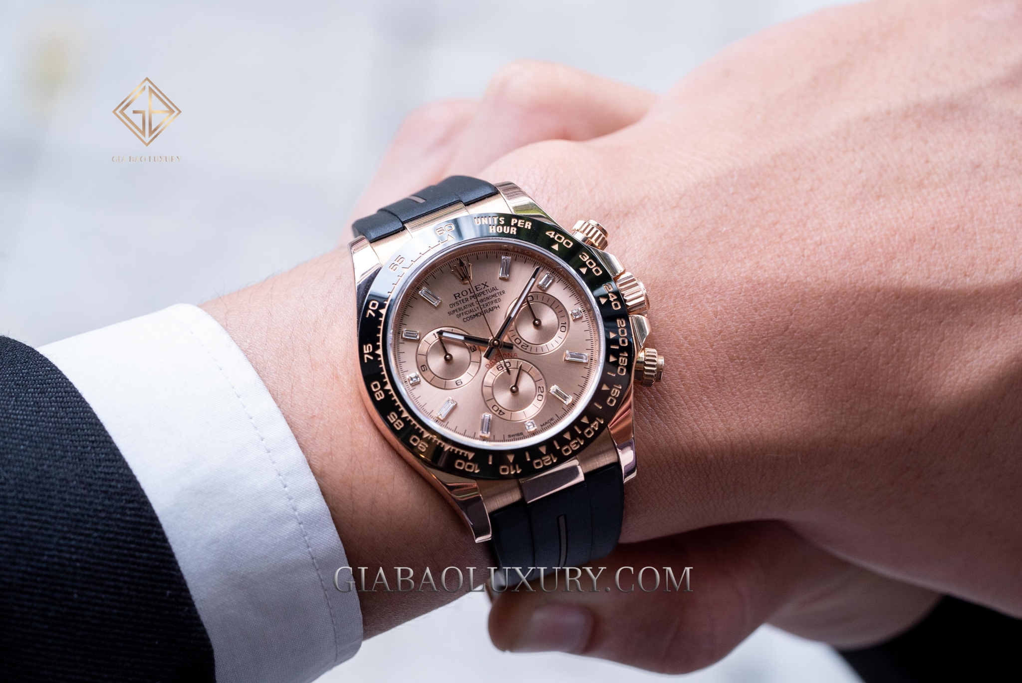 Đồng Hồ Rolex Cosmograph Daytona 116515LN Mặt Số Hồng