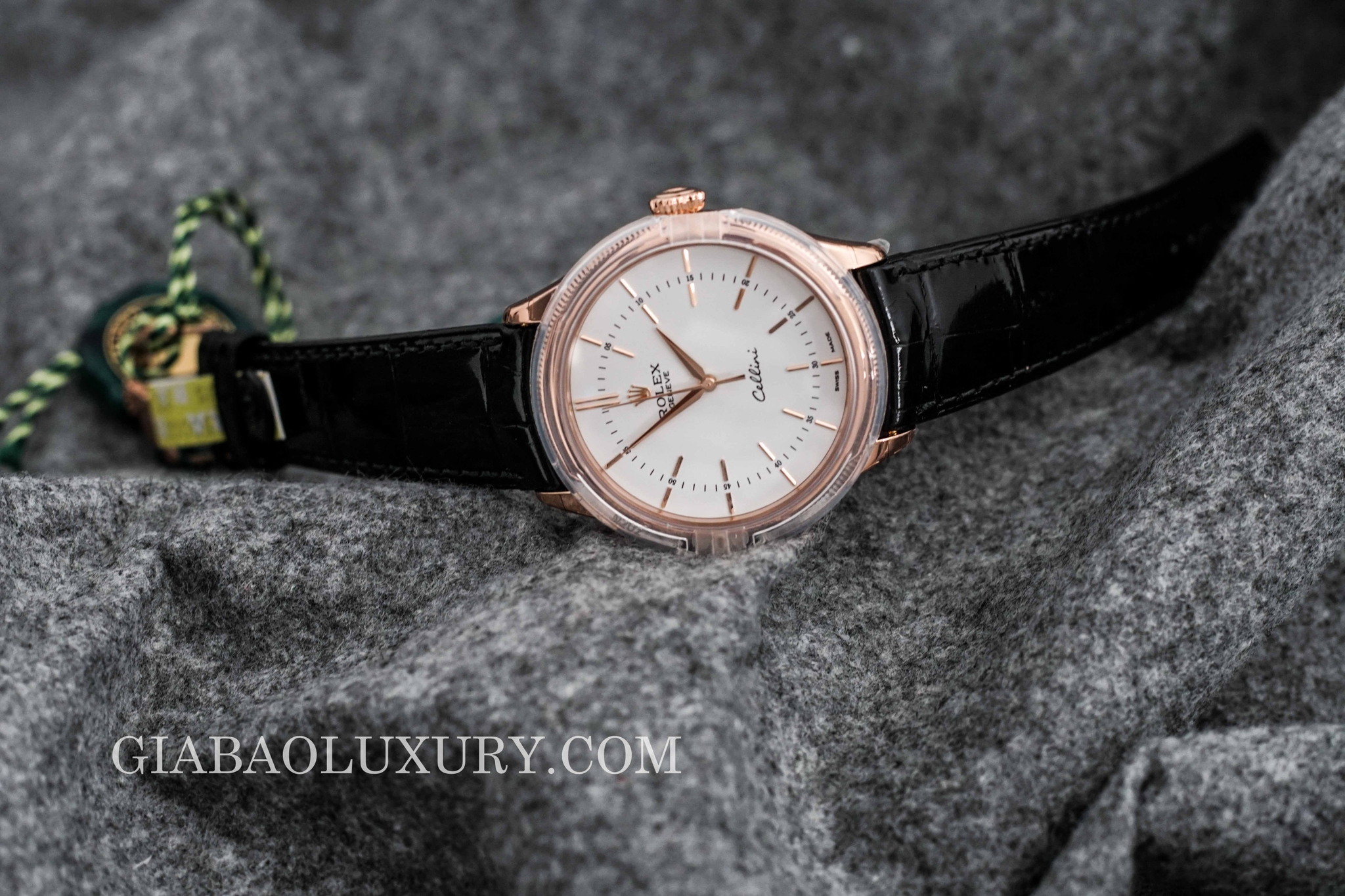 Đồng Hồ Rolex Cellini Time 50505 Mặt Số Trắng