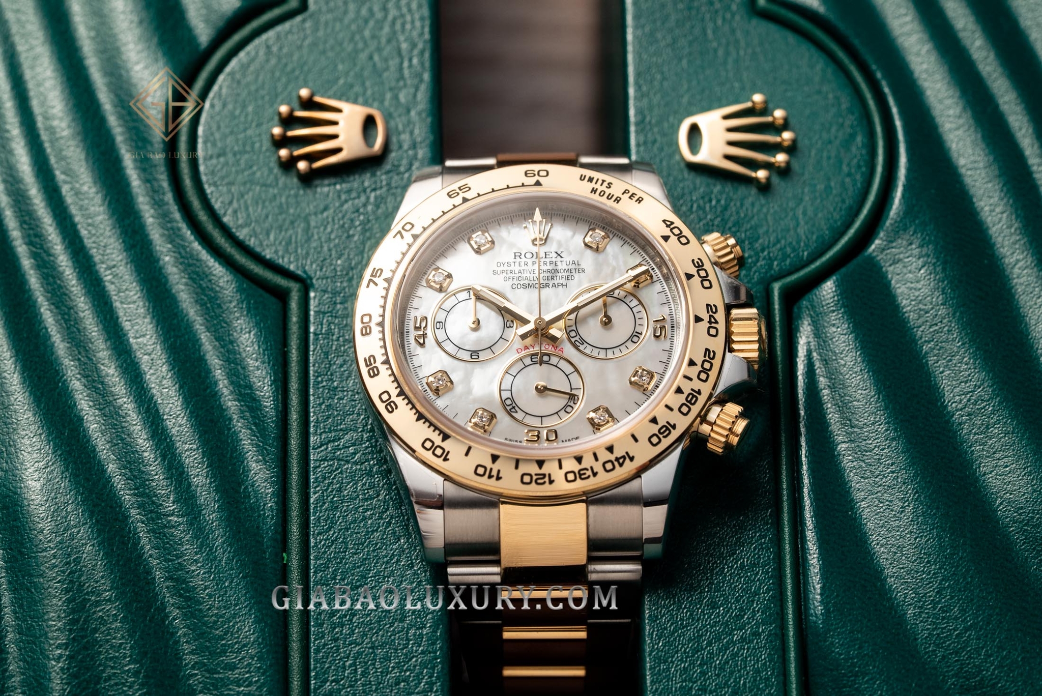 Review đồng hồ Rolex Daytona 116503 Mặt số khảm trai