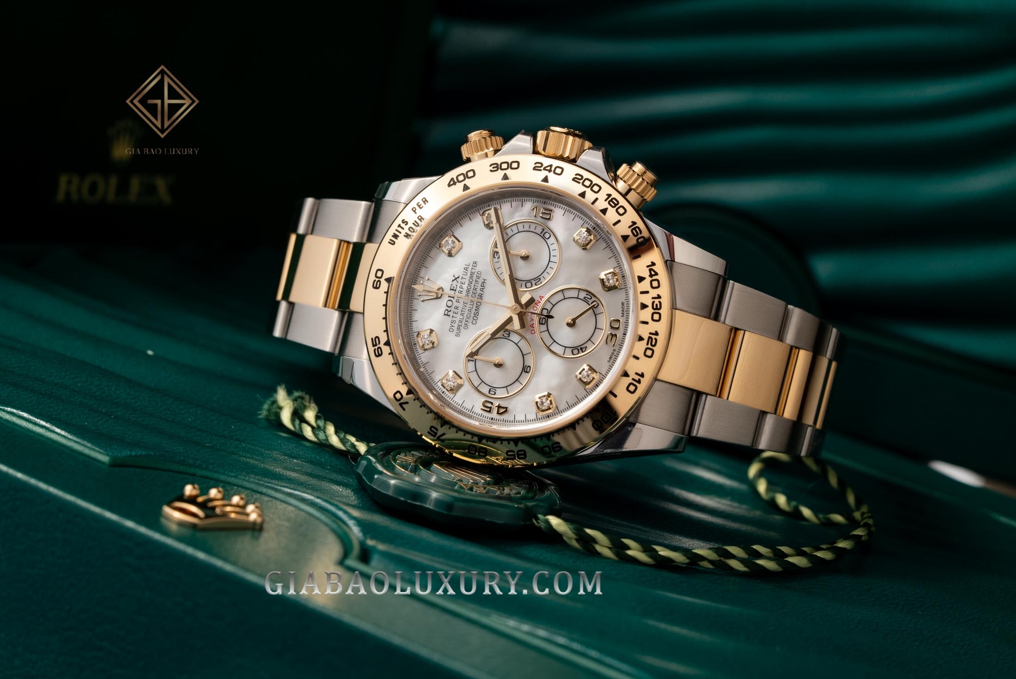 Review đồng hồ Rolex Daytona 116503 Mặt số khảm trai