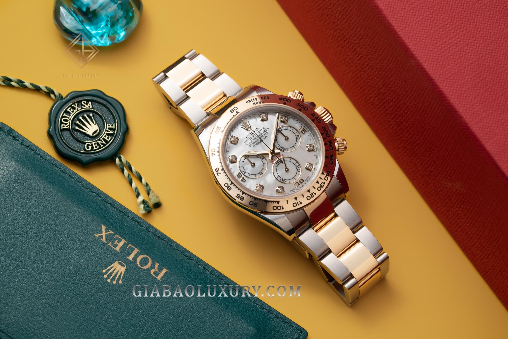 Review đồng hồ Rolex Daytona 116503 Mặt số khảm trai