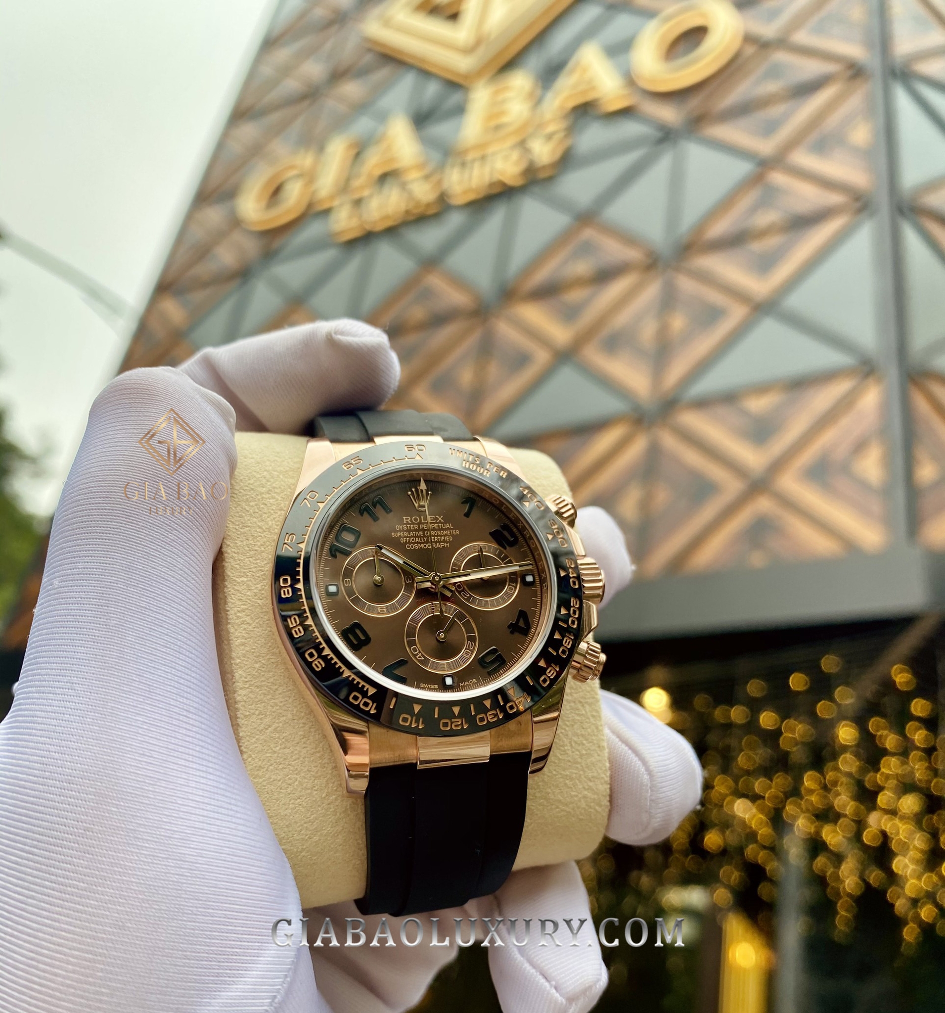 Đồng Hồ Rolex Cosmograph Daytona 116515LN Mặt Số Chocolate Cọc Số Arab