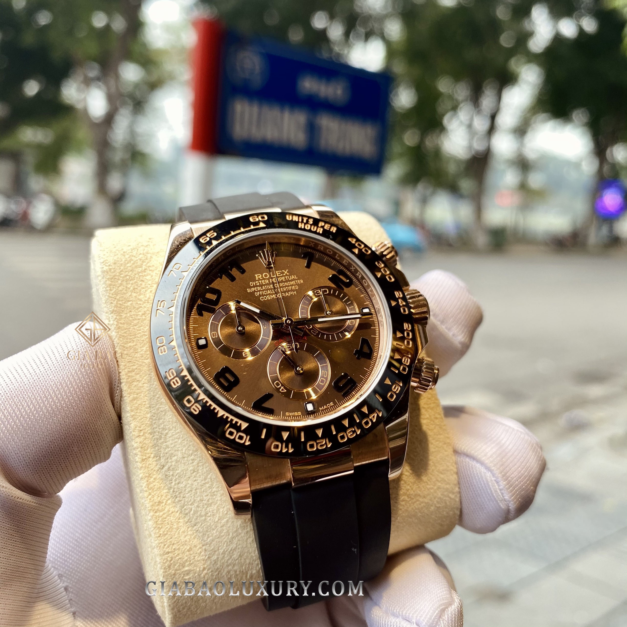 Đồng Hồ Rolex Cosmograph Daytona 116515LN Mặt Số Chocolate Cọc Số Arab