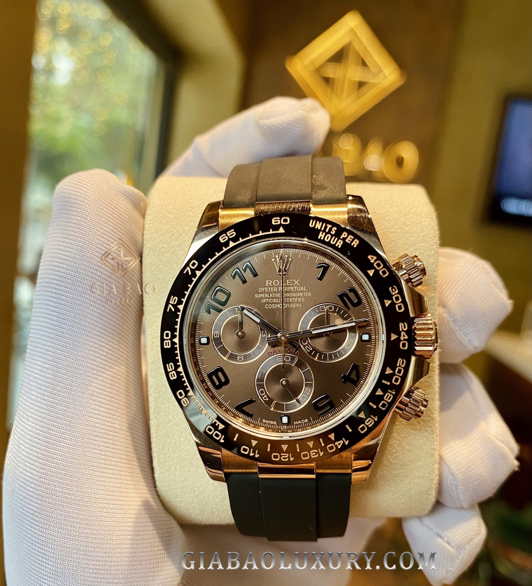 Đồng Hồ Rolex Cosmograph Daytona 116515LN Mặt Số Chocolate Cọc Số Arab