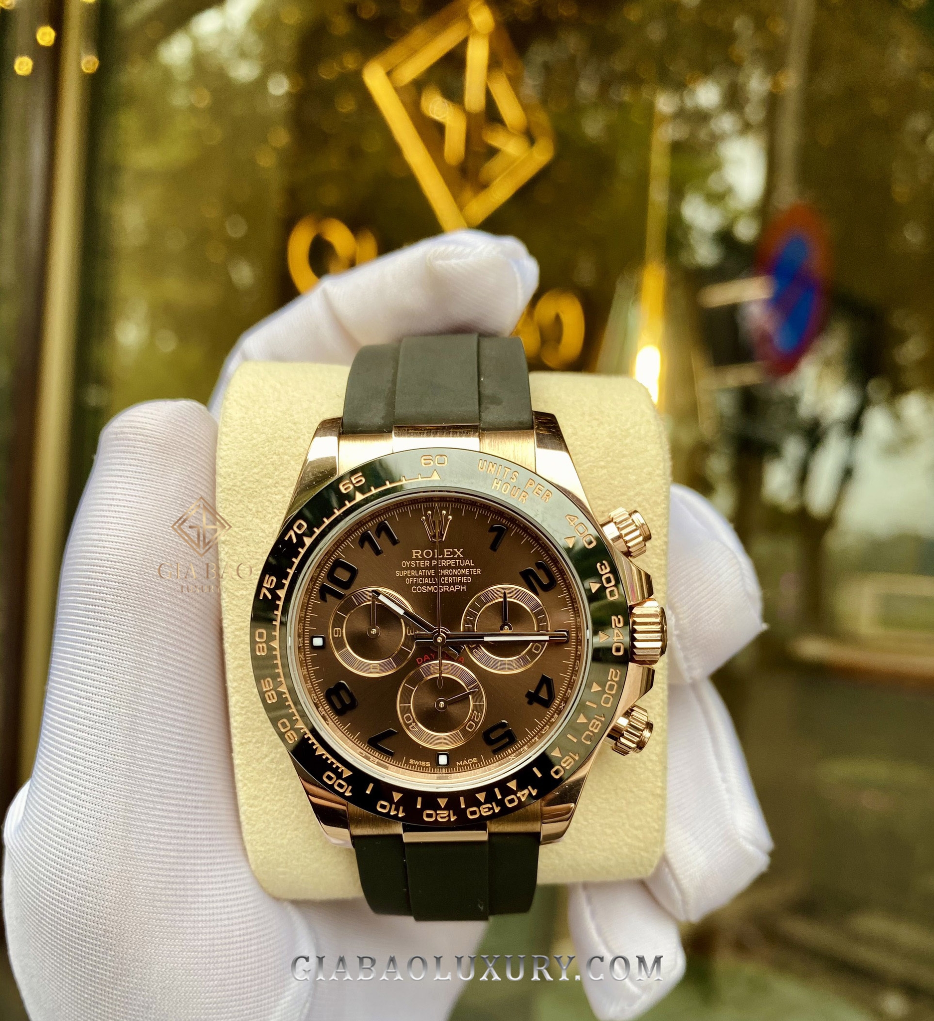 Đồng Hồ Rolex Cosmograph Daytona 116515LN Mặt Số Chocolate Cọc Số Arab