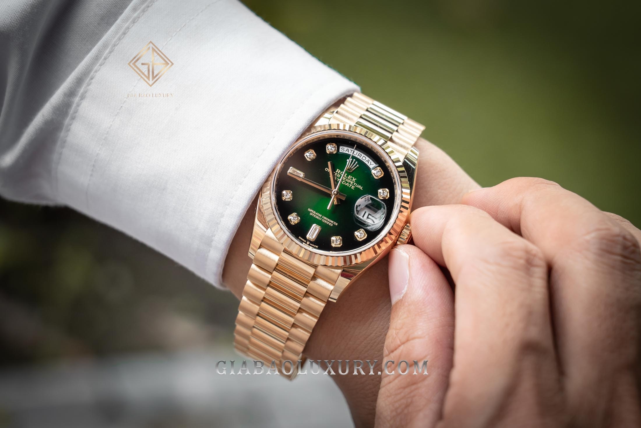 đồng hồ Rolex Day-Date 128238 ombré model mới 2019 tại Việt Nam