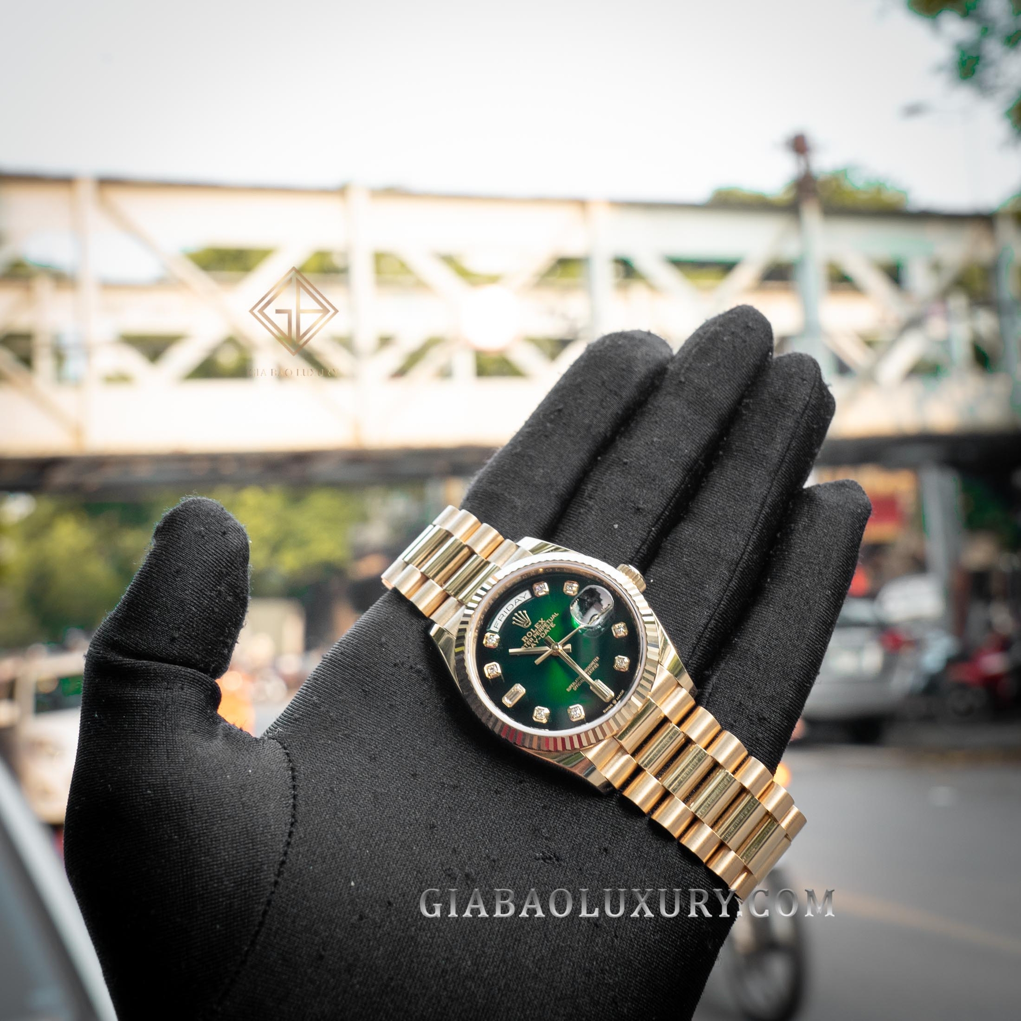 đồng hồ Rolex Day-Date 128238 ombré model mới 2019 tại Việt Nam