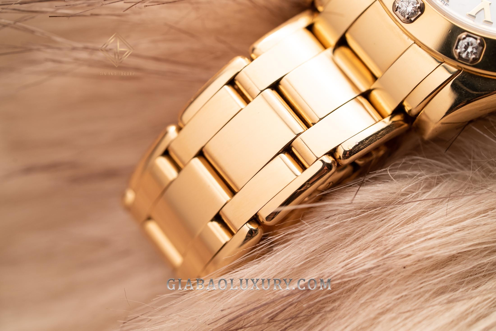 Đồng Hồ Rolex Pearlmaster 34 81318 Mặt Số Vỏ Trai Trắng Cọc Số La Mã