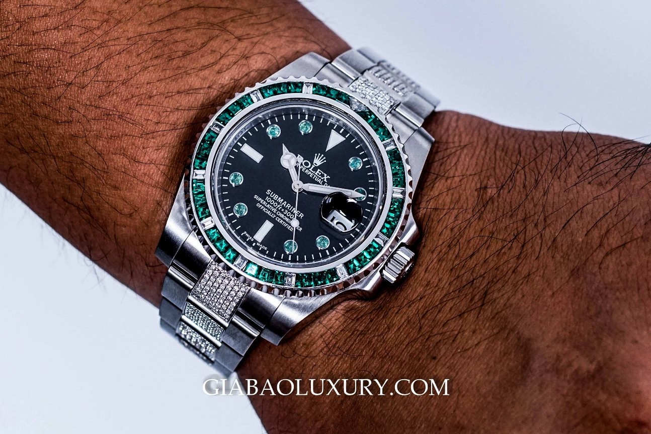 Đồng Hồ Rolex Oyster Perpetual Submariner 116610 Ngọc Lục Bảo