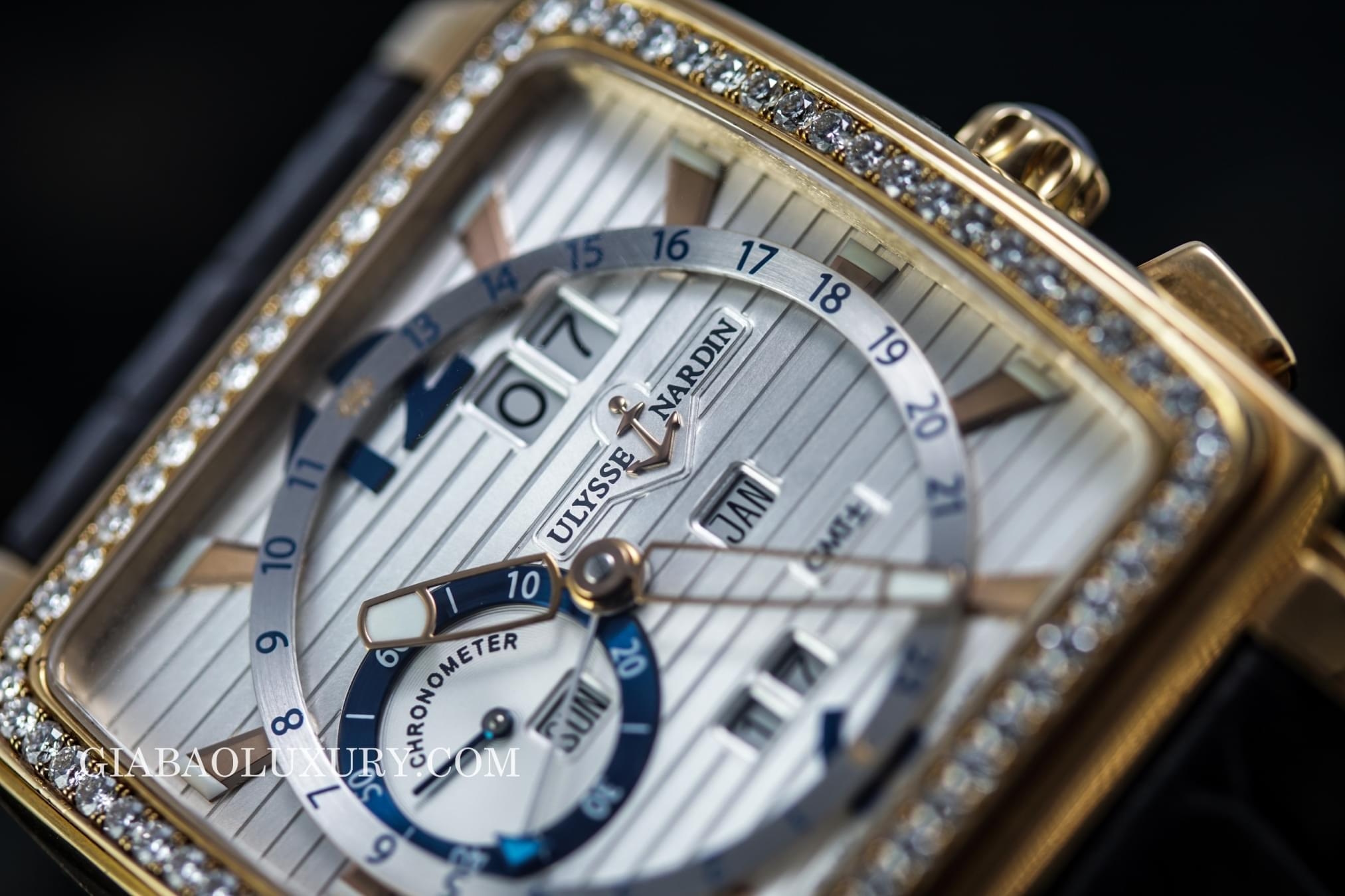 đồng hồ ulysse nardin quadrato dual time perpetual