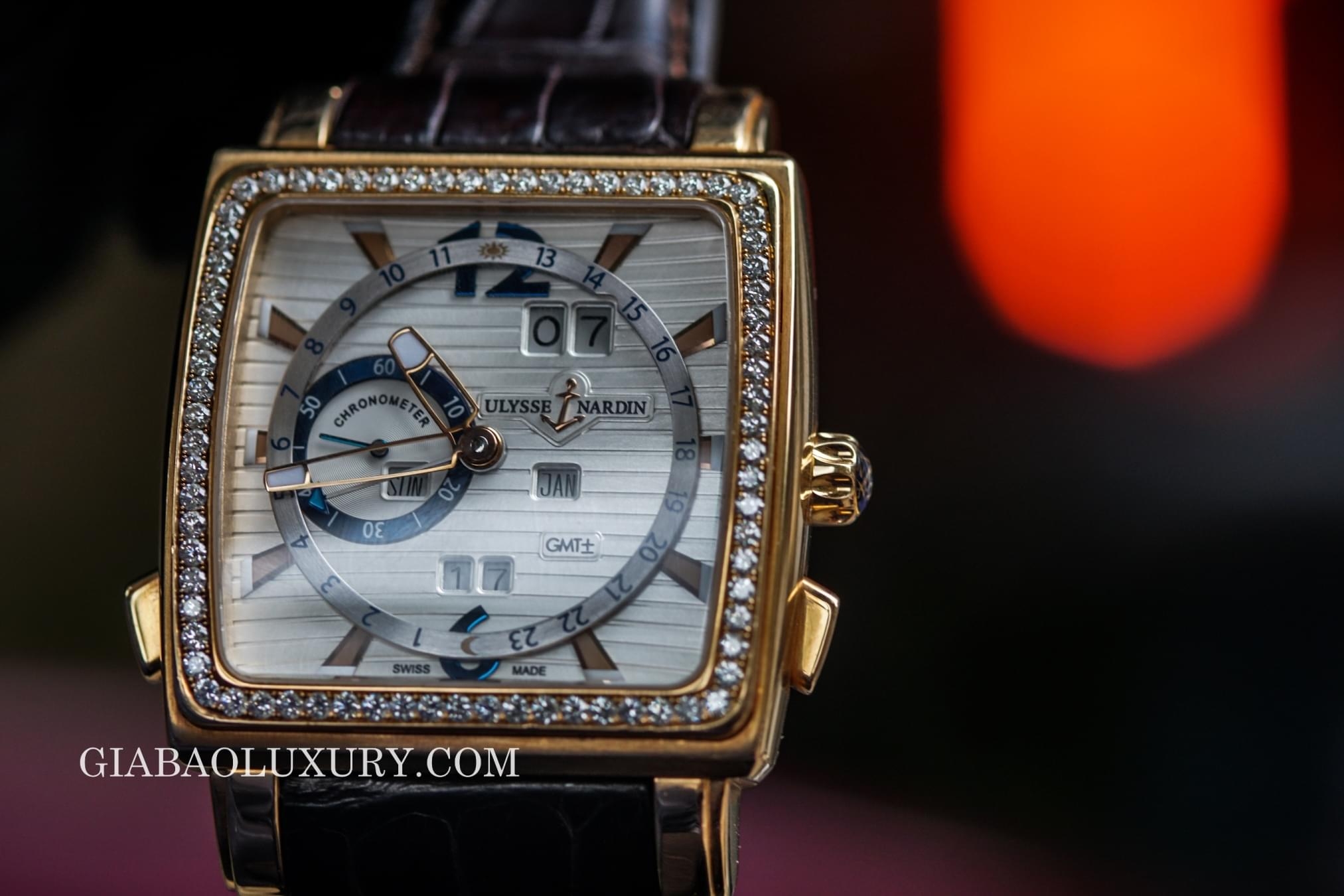 đồng hồ ulysse nardin quadrato dual time perpetual