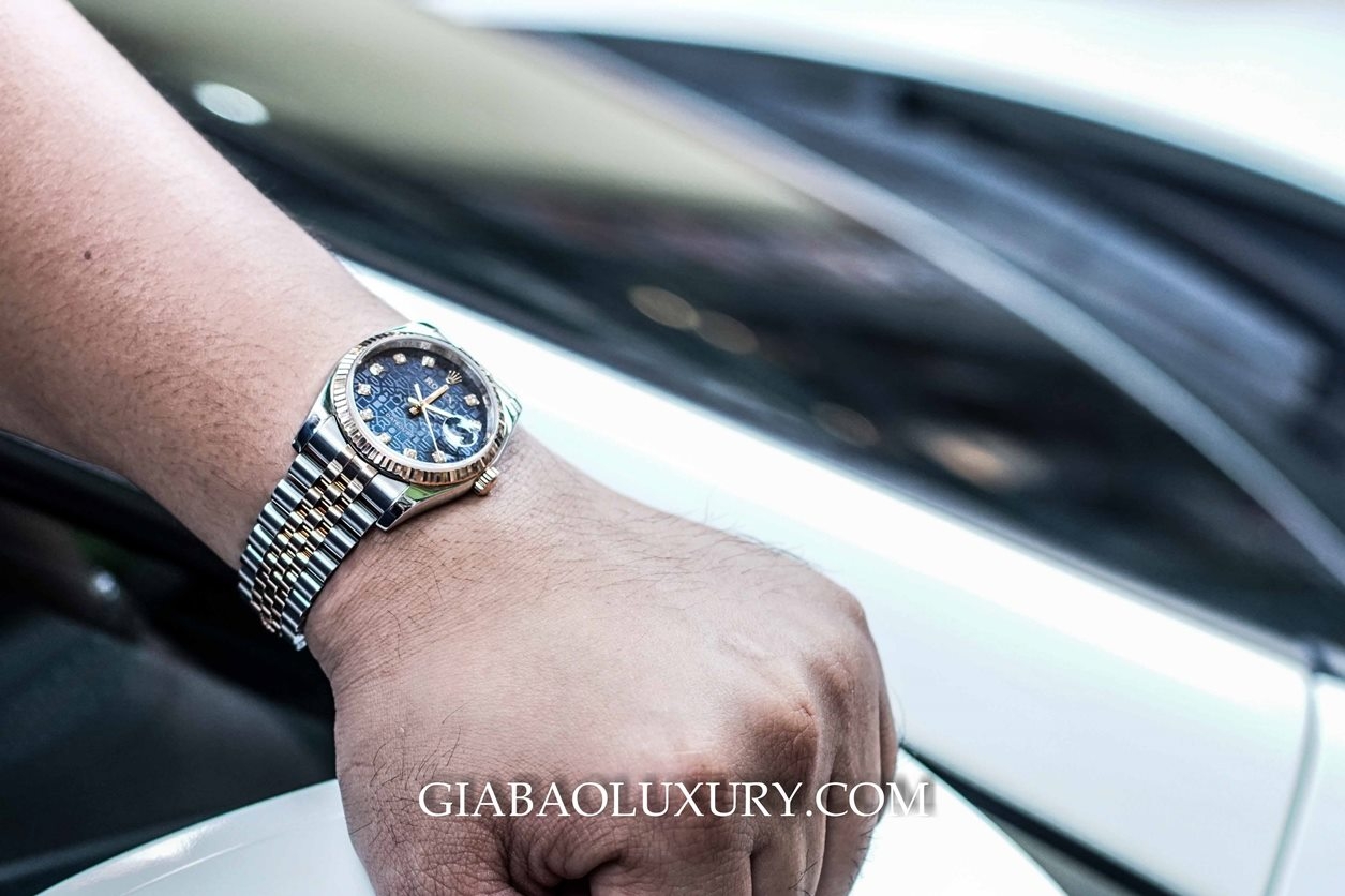 Hiếm - Đồng Hồ Rolex Oyster Perpetual Datejust 116231 Vi Tính Xanh