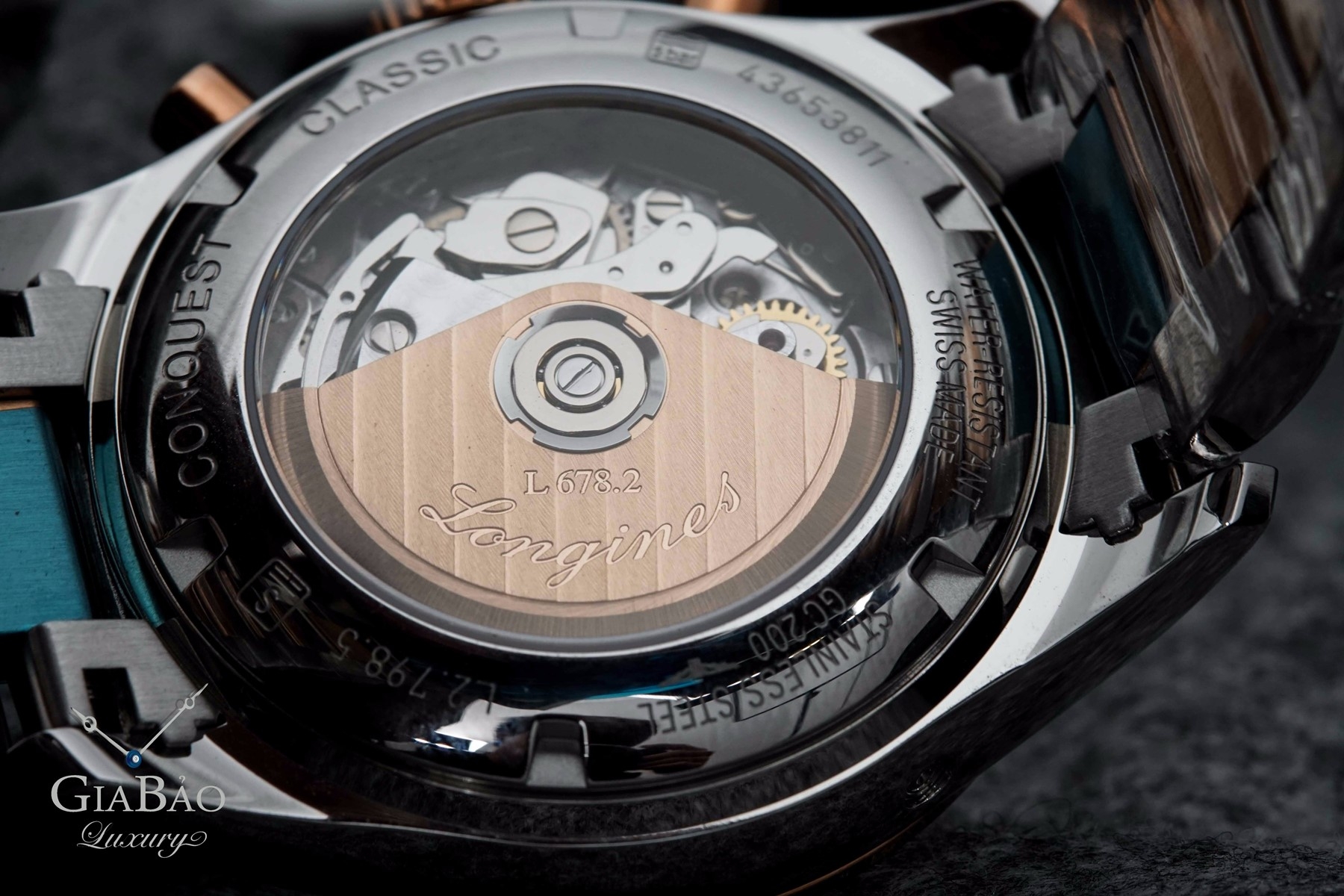 Đồng Hồ Longines Conquest Chronograph Moonphase Mặt Đen