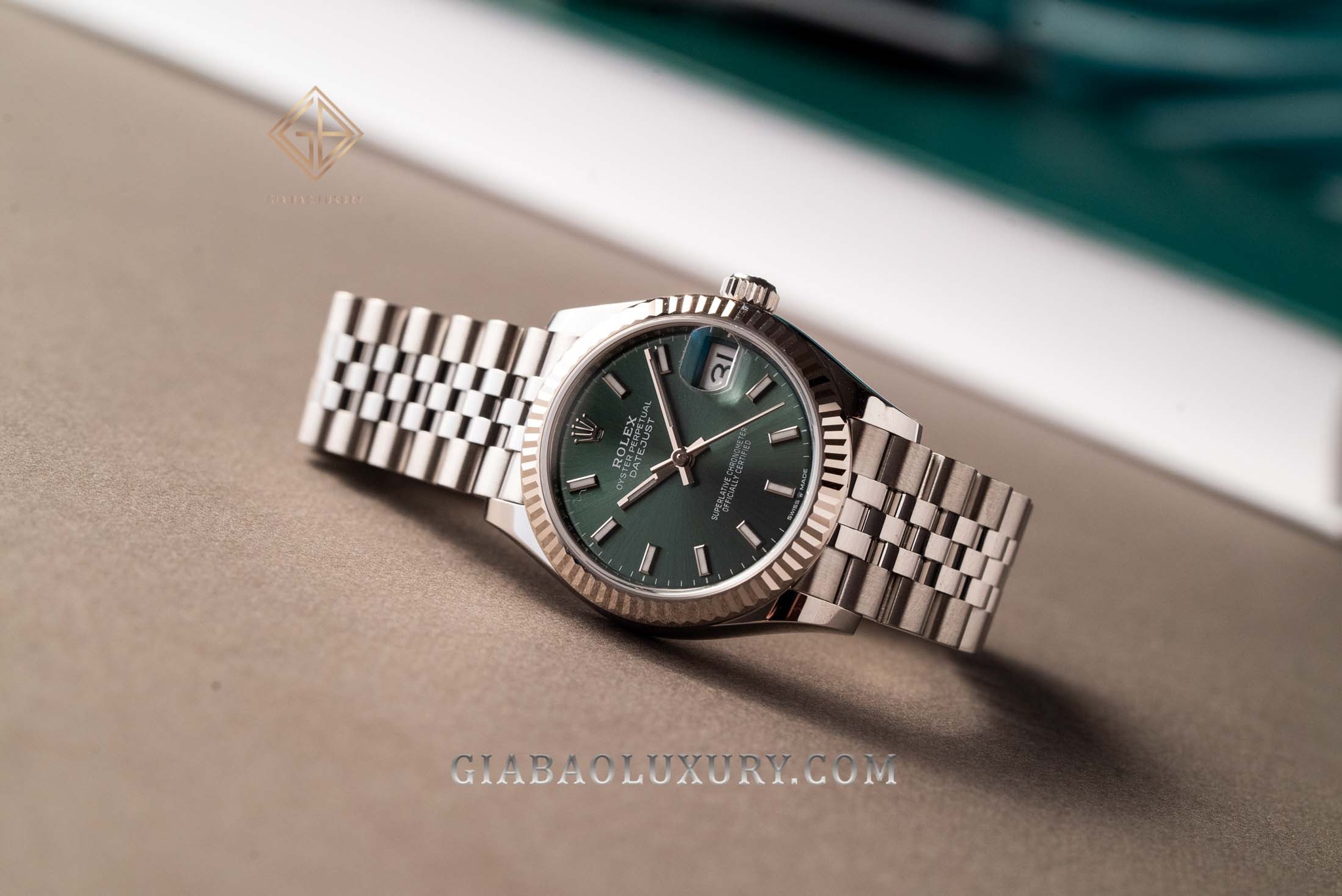 Đồng Hồ Rolex Datejust 278274 Mặt Số Xanh Cọc Số Dạ Quang