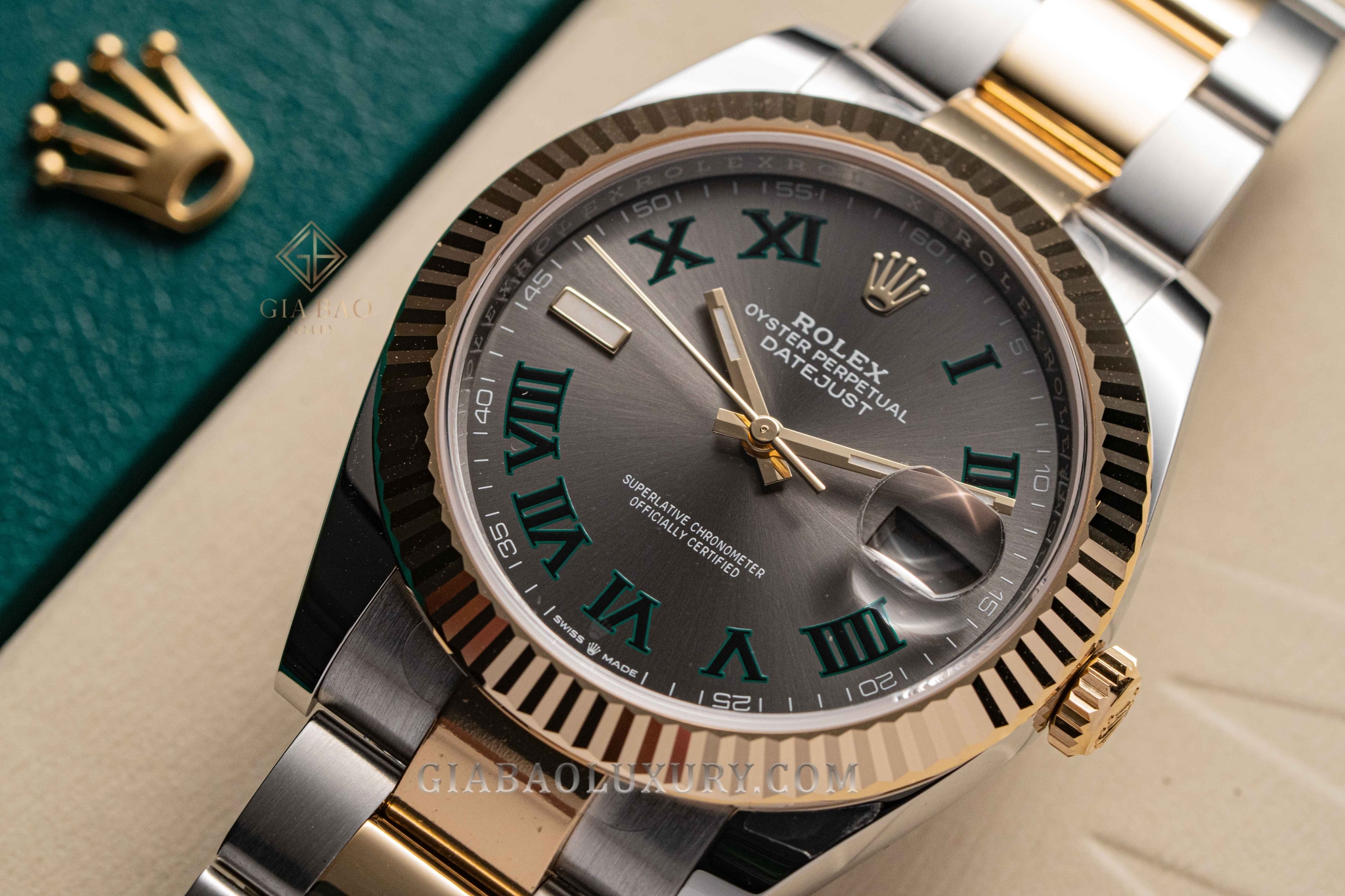Đồng Hồ Rolex Datejust 41 126333 Mặt Số Xám Cọc Số La Mã Dây Đeo Oyster