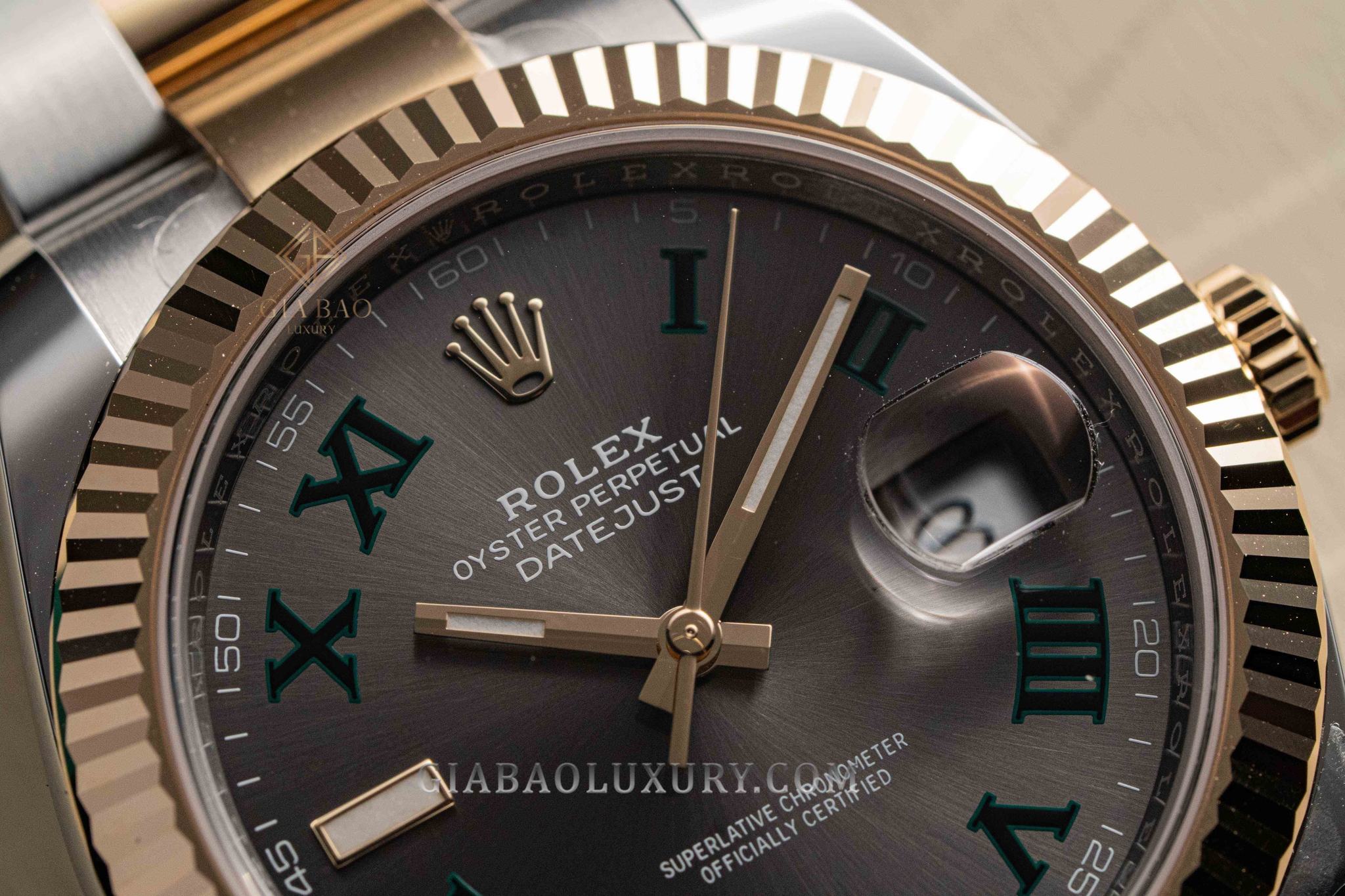 Đồng Hồ Rolex Datejust 41 126333 Mặt Số Xám Cọc Số La Mã Dây Đeo Oyster