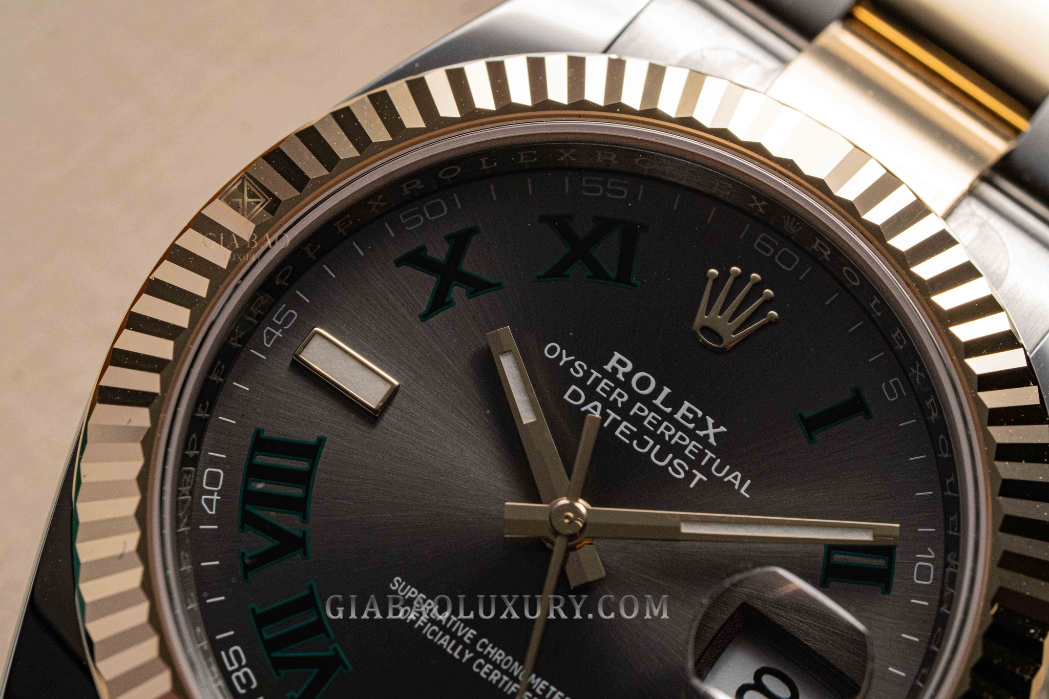 Đồng Hồ Rolex Datejust 41 126333 Mặt Số Xám Cọc Số La Mã Dây Đeo Oyster