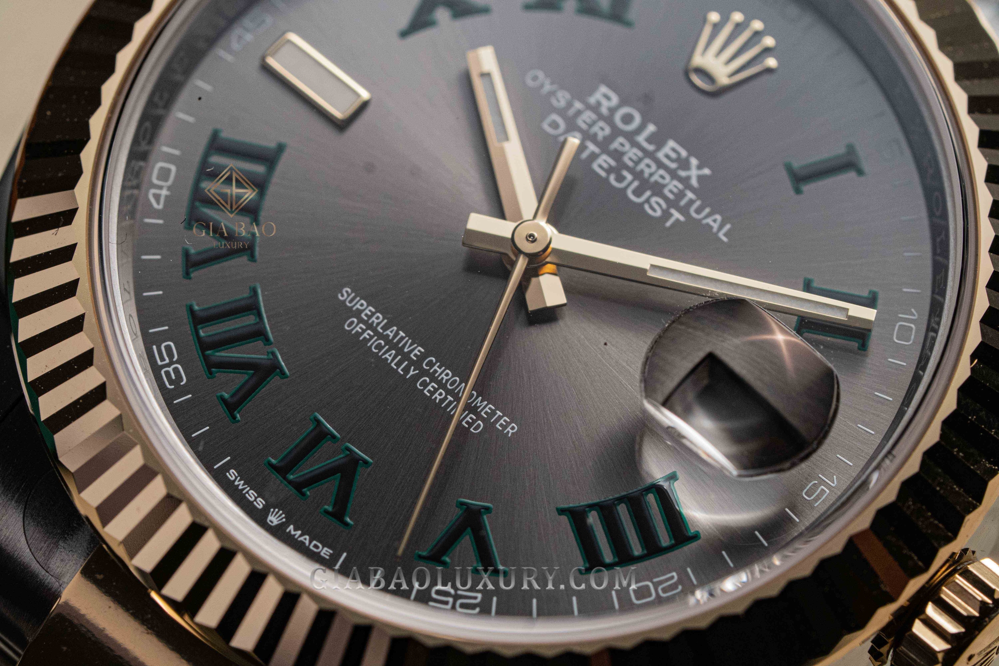 Đồng Hồ Rolex Datejust 41 126333 Mặt Số Xám Cọc Số La Mã Dây Đeo Oyster