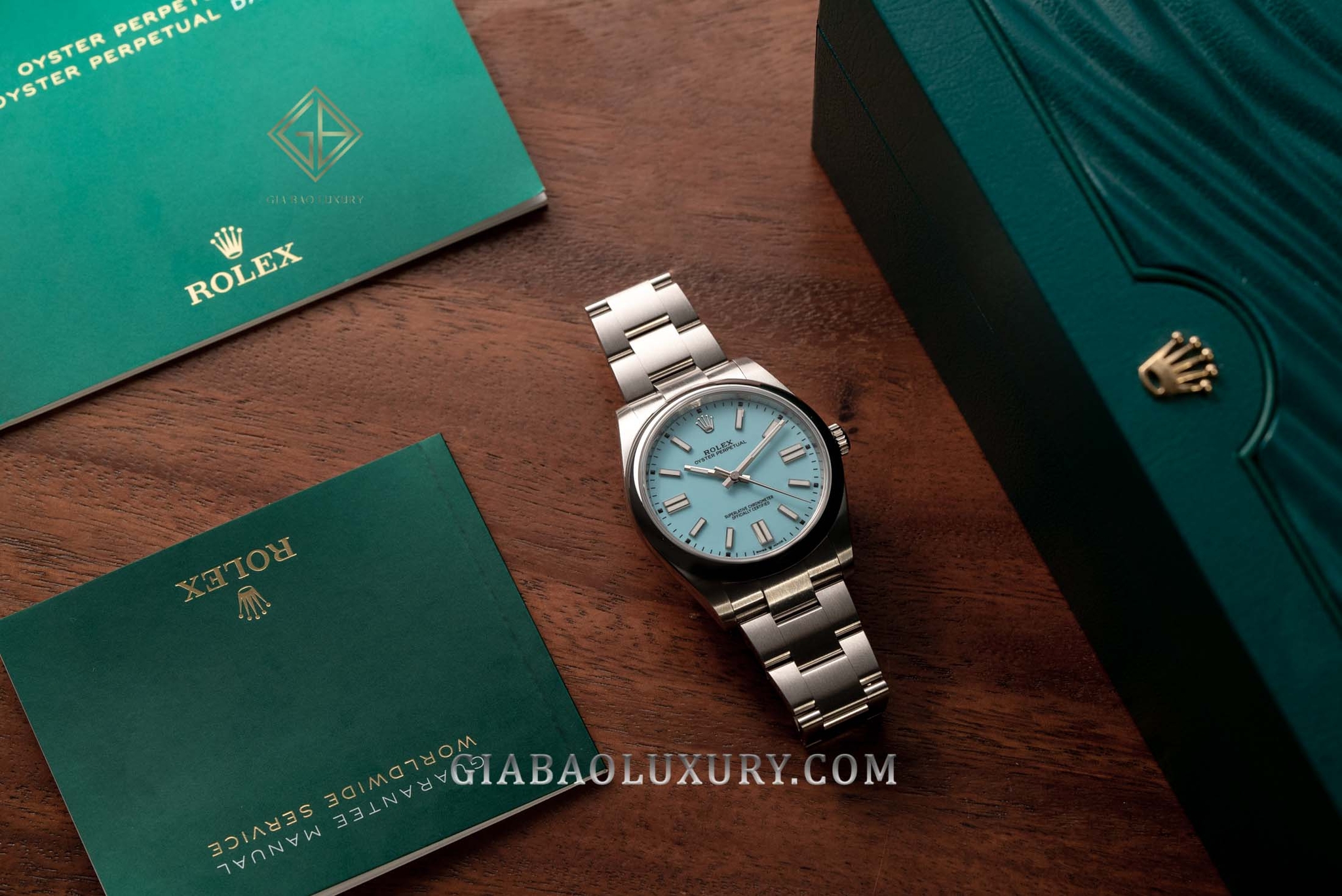 Đồng Hồ Rolex Oyster Perpetual 41 124300 Mặt Số Ice Blue