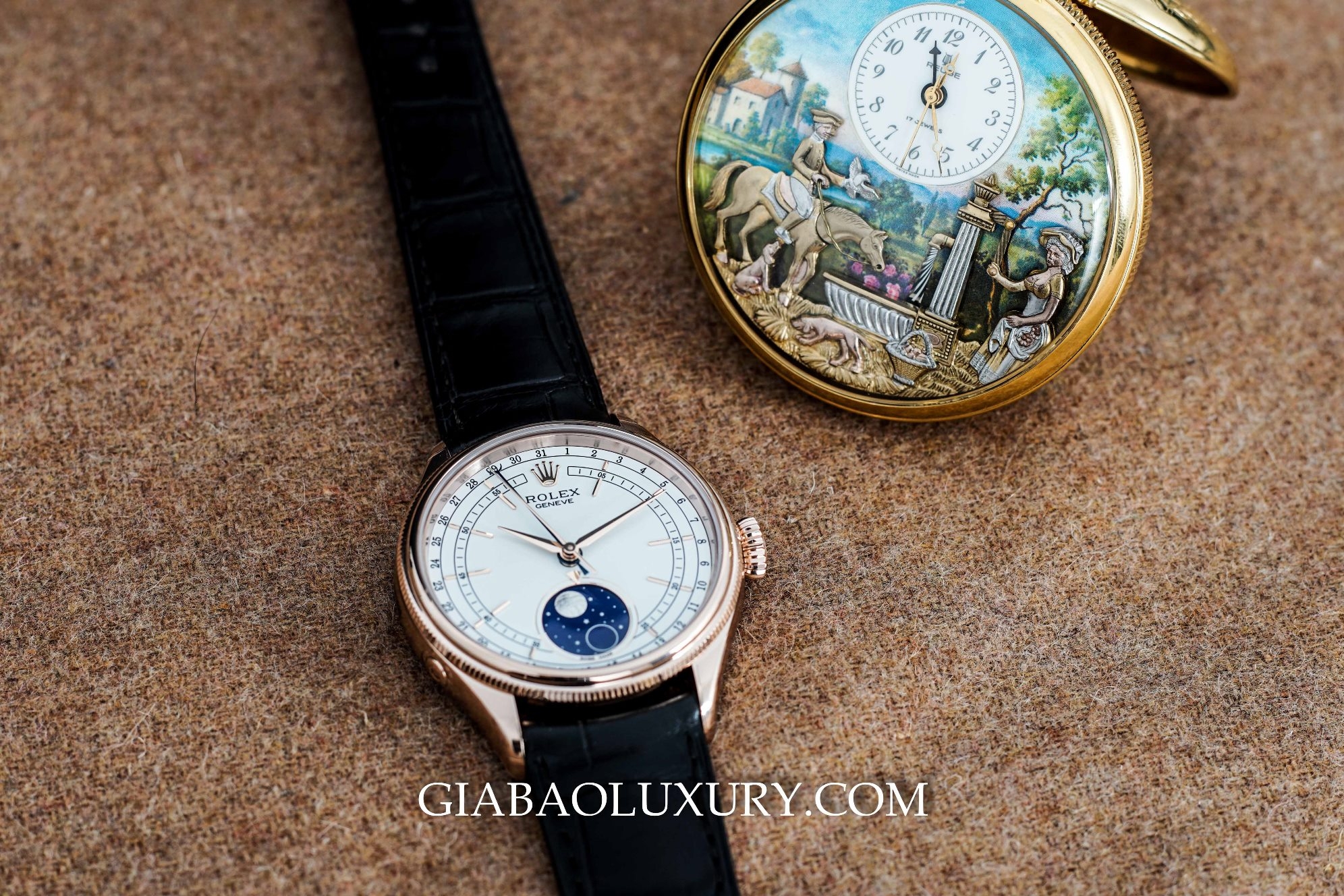 Đồng Hồ Rolex Cellini Moonphase 50535 Chính Hãng