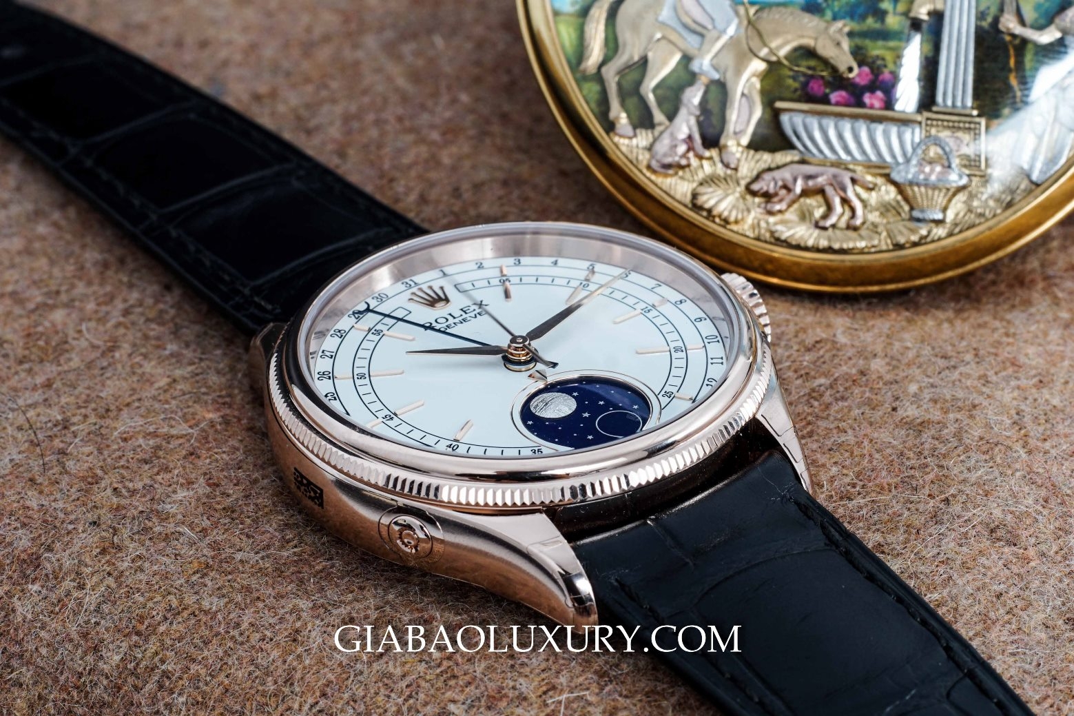 Đồng Hồ Rolex Cellini Moonphase 50535 Chính Hãng