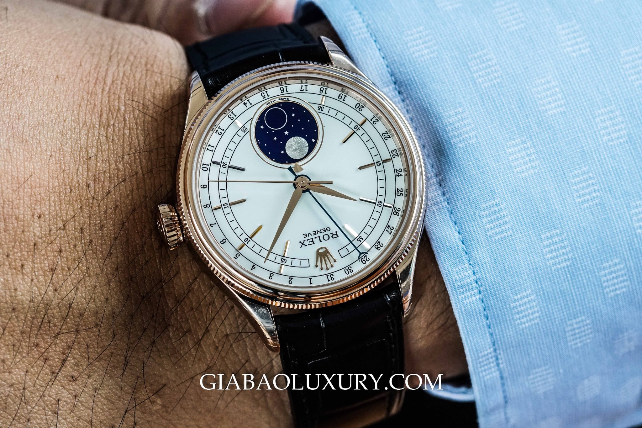 Đồng Hồ Rolex Cellini MoonPhase 50535