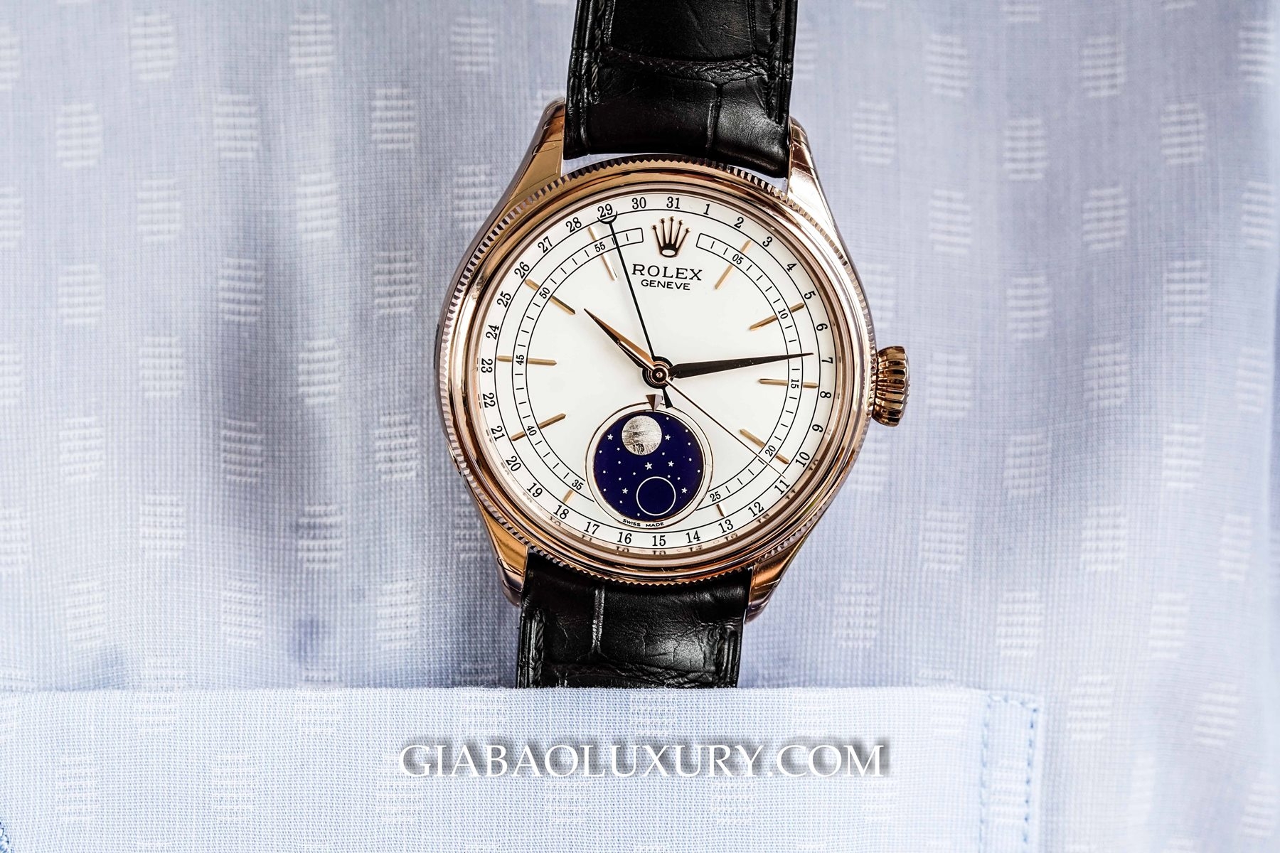 Đồng Hồ Rolex Cellini Moonphase 50535 Chính Hãng