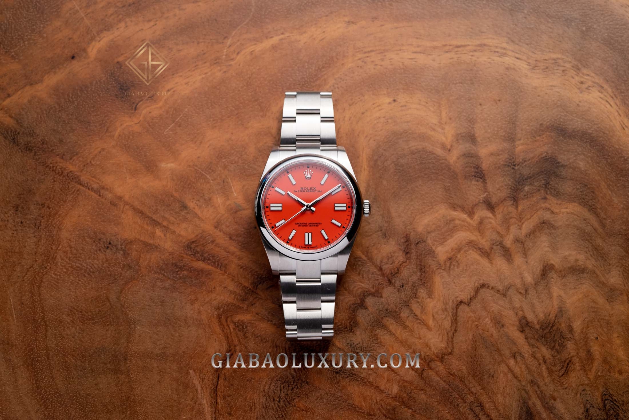 Đồng Hồ Rolex Oyster Perpetual 41 124300 Mặt Số Đỏ