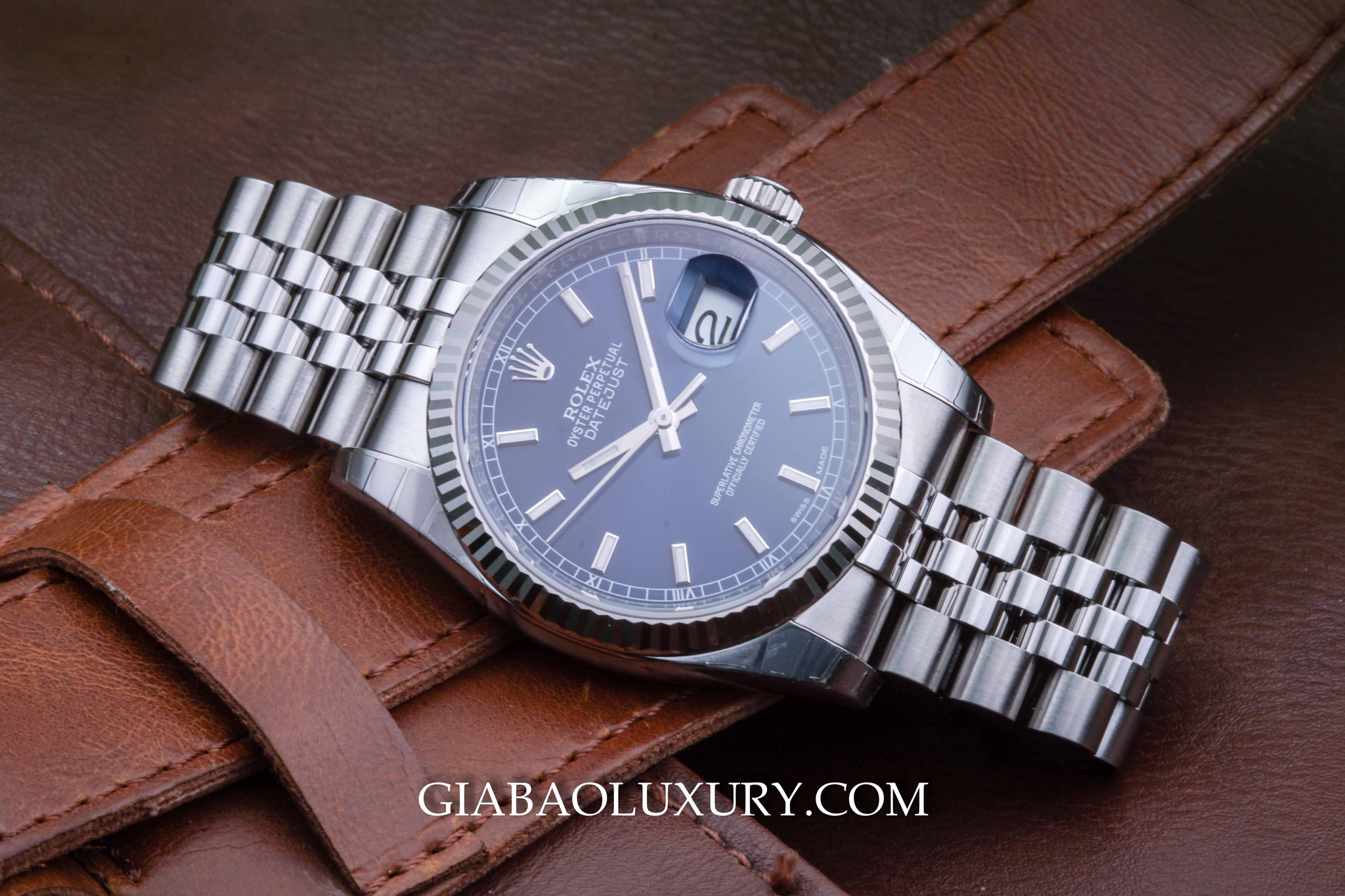 Đồng Hồ Rolex Datejust 116234 Mặt Xanh Navi