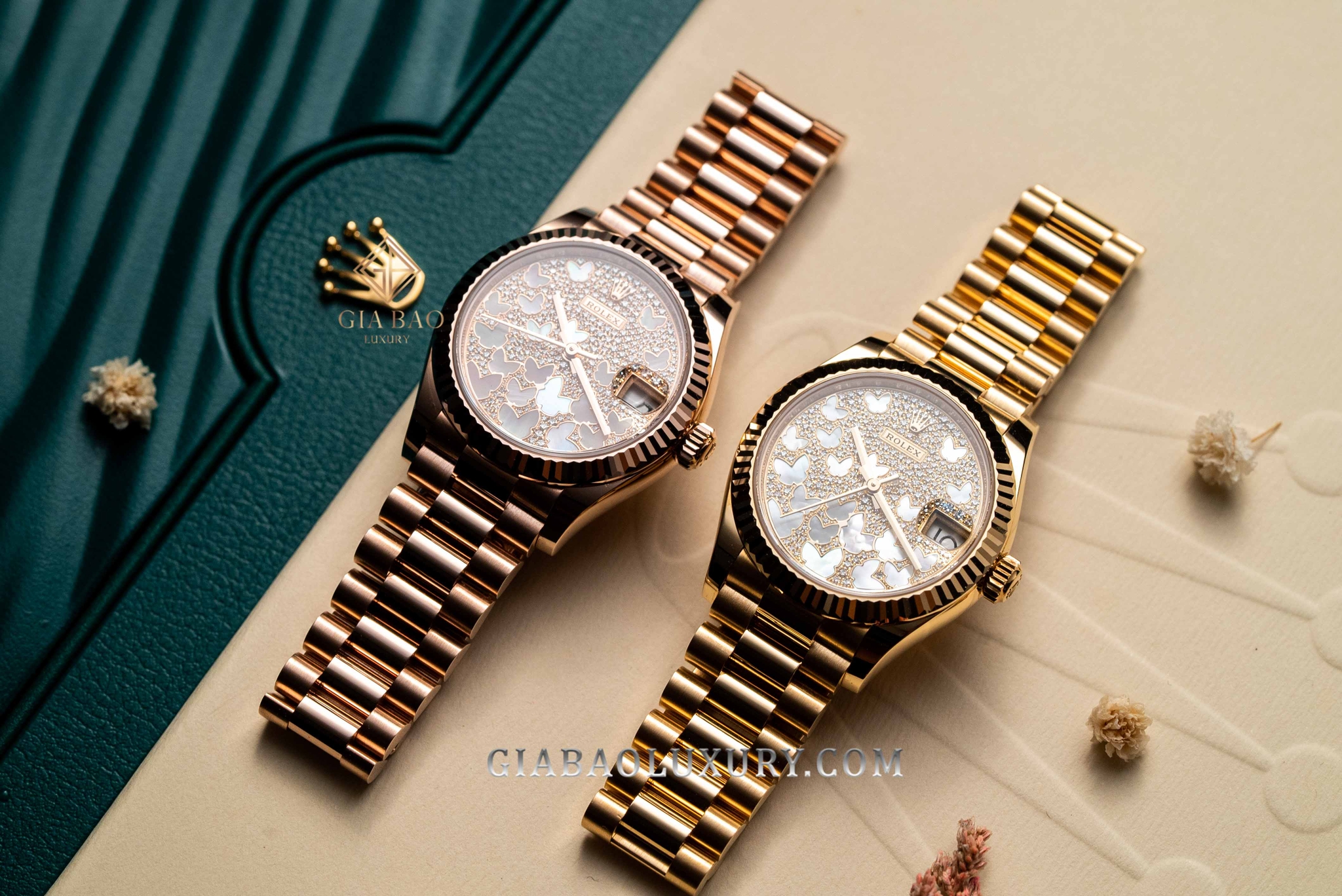 Đồng Hồ Rolex Datejust 31 278275 Mặt Số Vỏ Trai Họa Tiết Butterfly