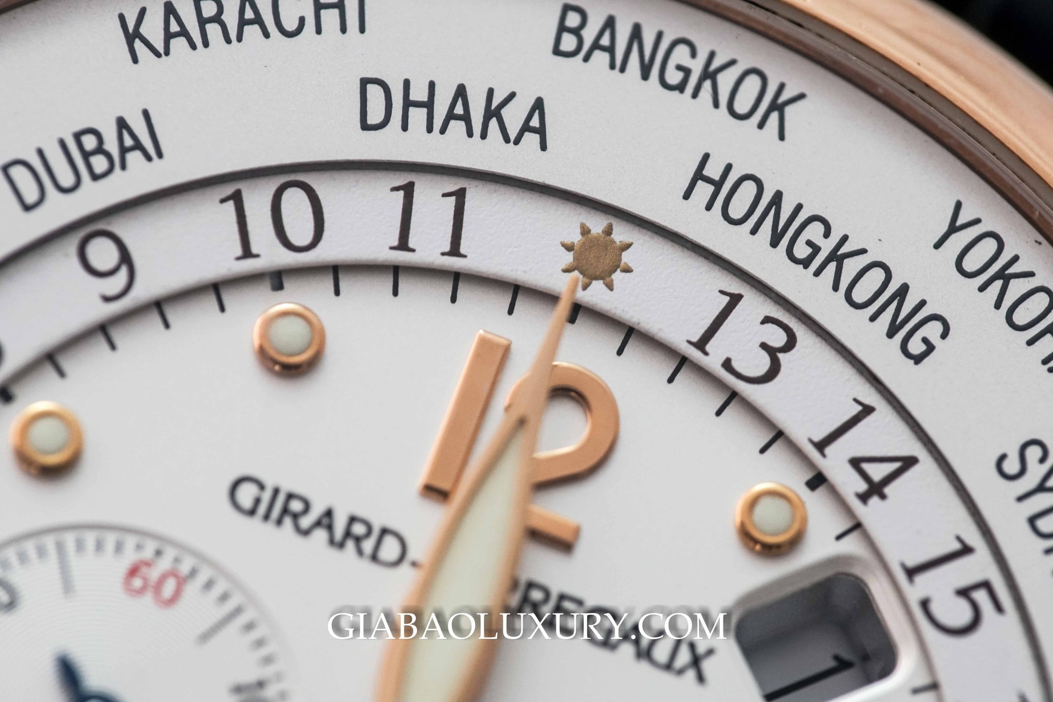 Đồng Hồ Girard Perregaux World Timer Vàng Hồng