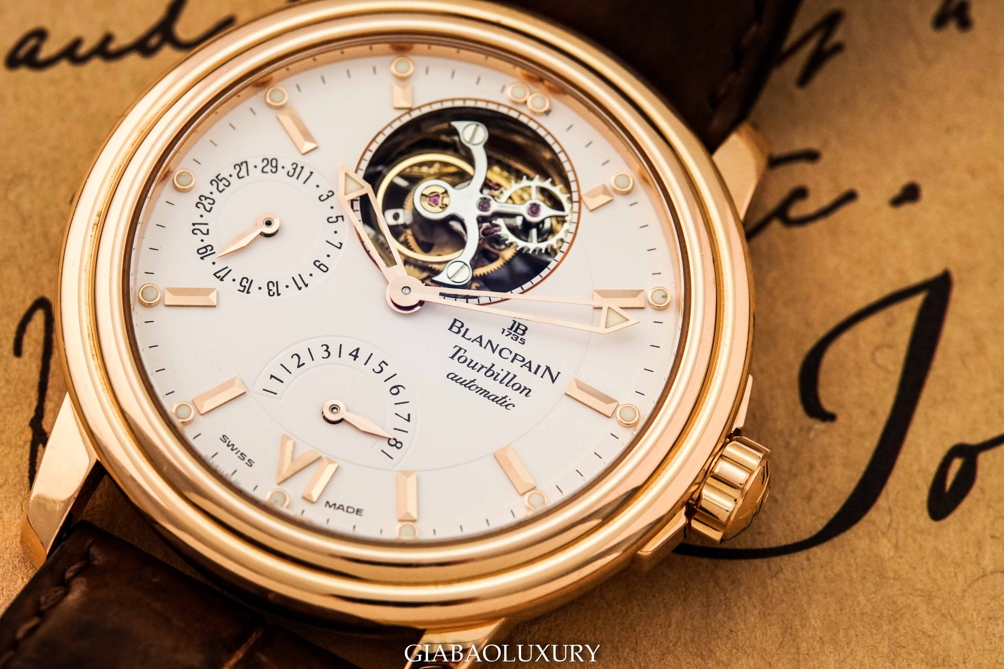 Đồng Hồ Blancpain Léman Tourbillon Date Power Reserve