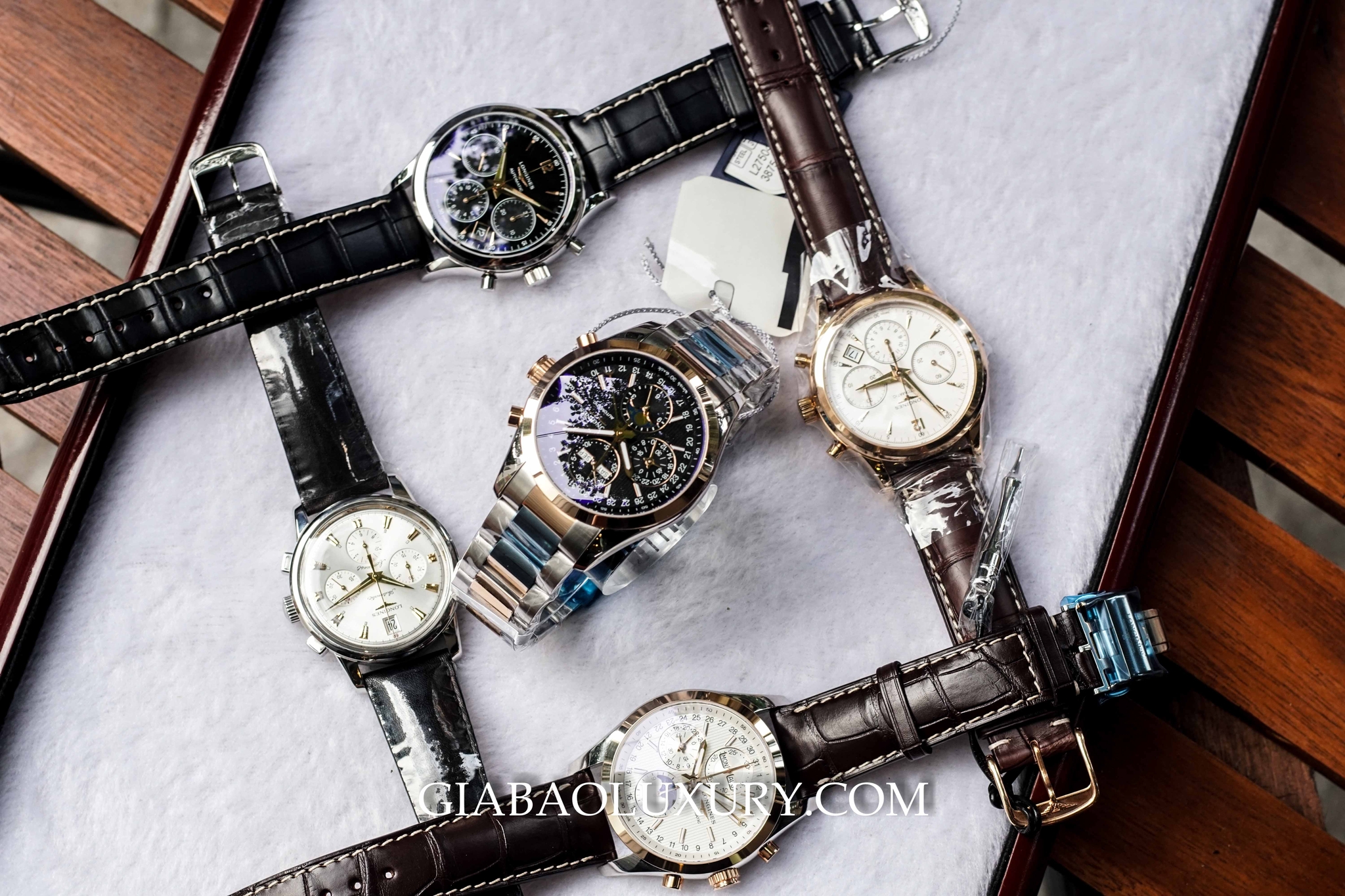 Đồng Hồ Longines Heritage Automatic Chronograph Mặt Đen 